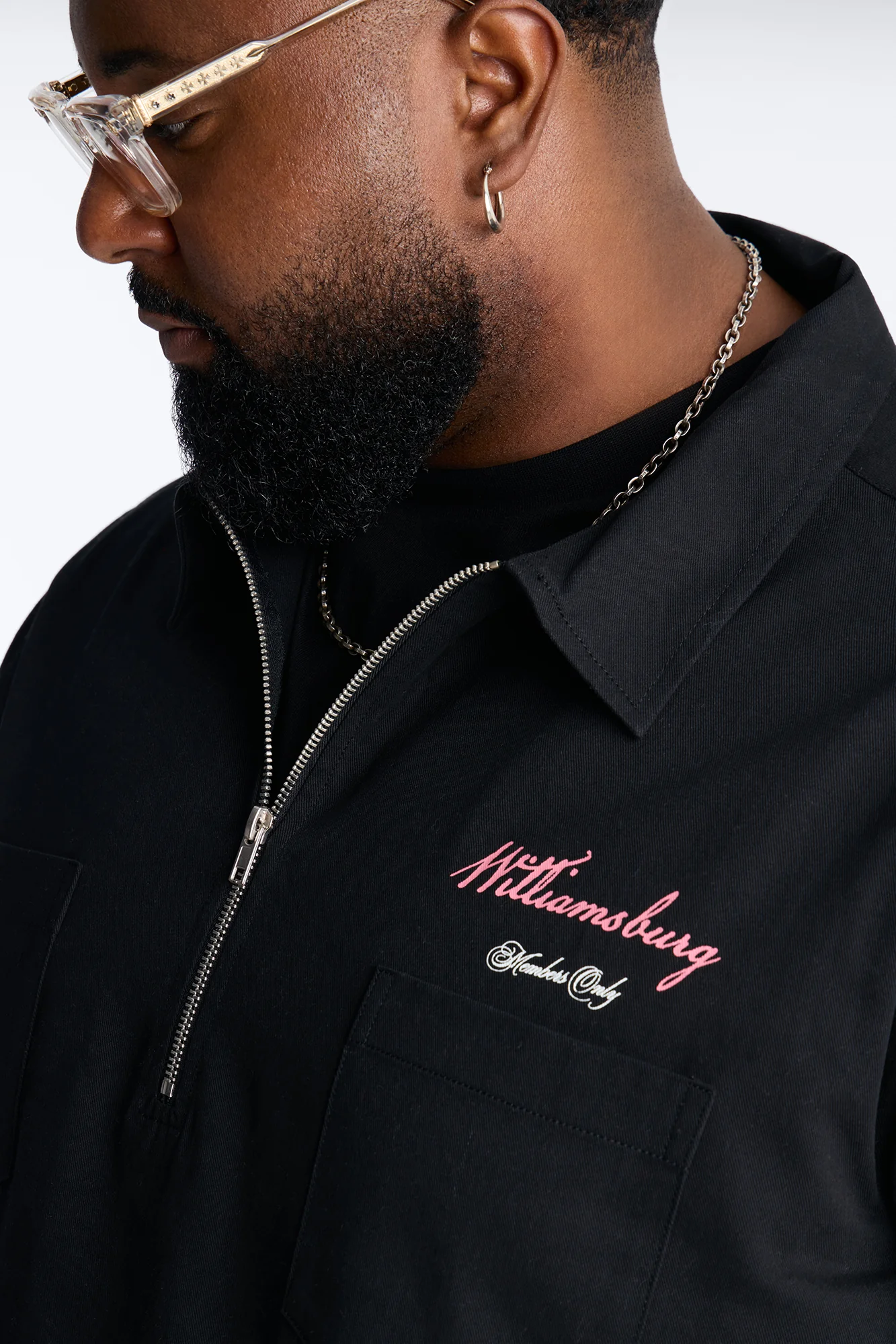 Galleries Half Zip Tee Shirt - Black - Image 7