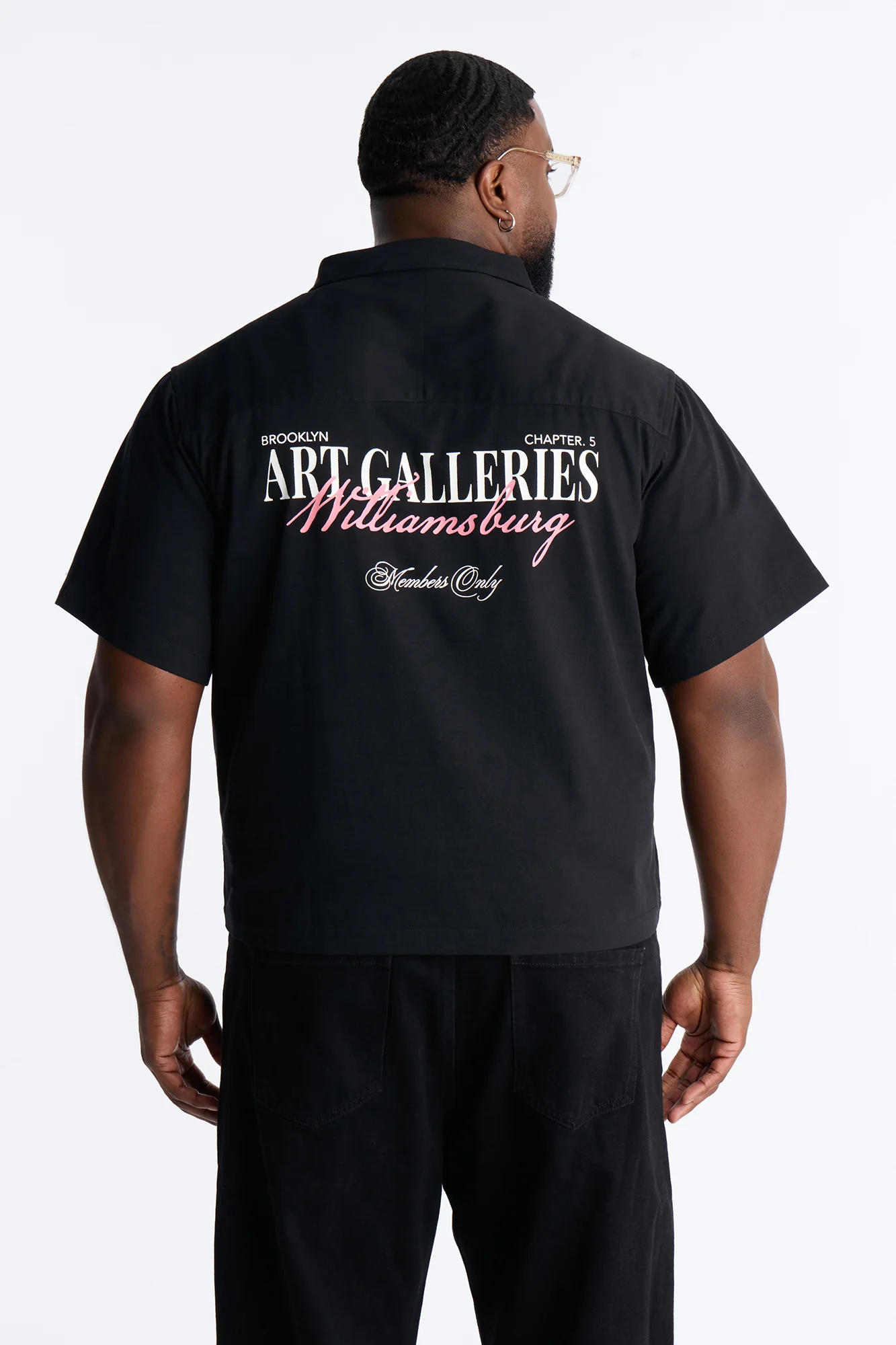 Galleries Half Zip Tee Shirt - Black - Image 8