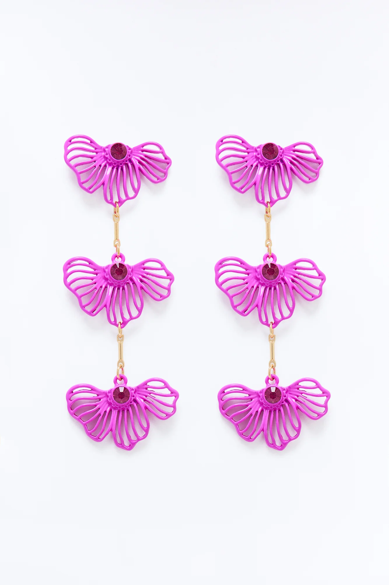 Garden Crush Earrings - Fuchsia
