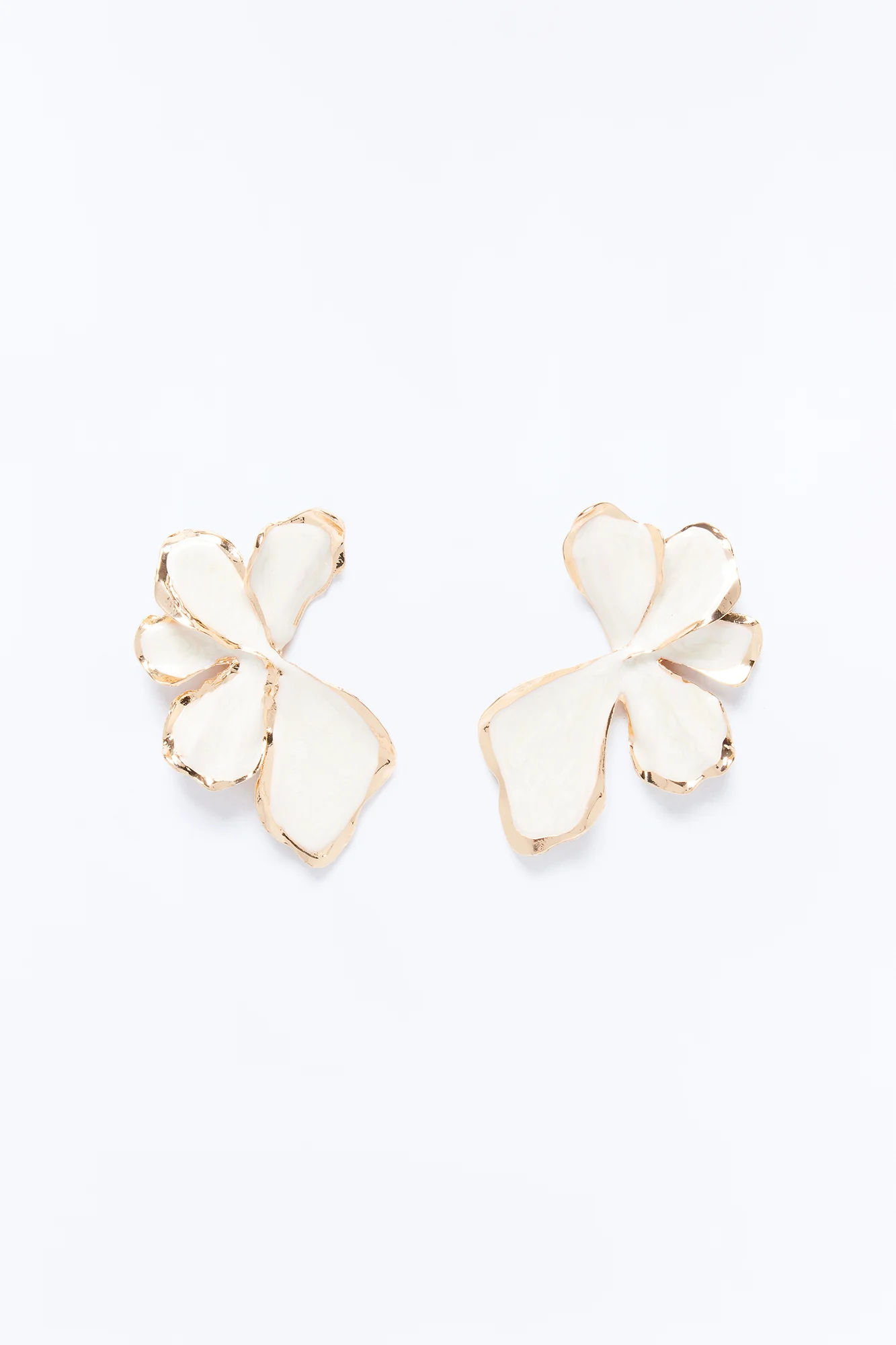 Garden Elegance Drop Earrings - White - Image 3
