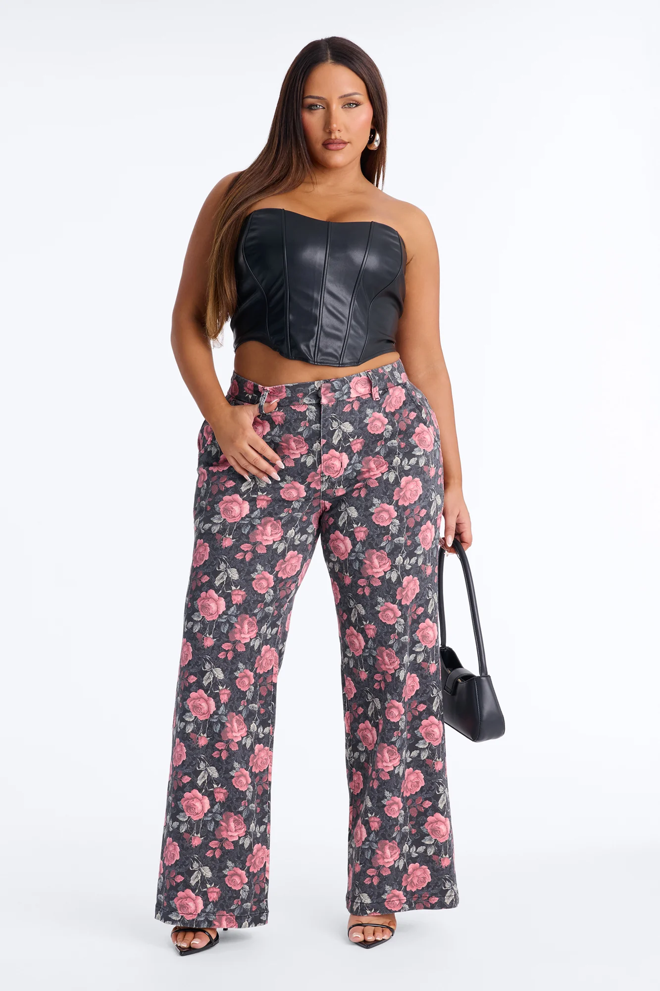 Garden Of Love Trouser Wide Leg Jeans - Black/combo - Image 5