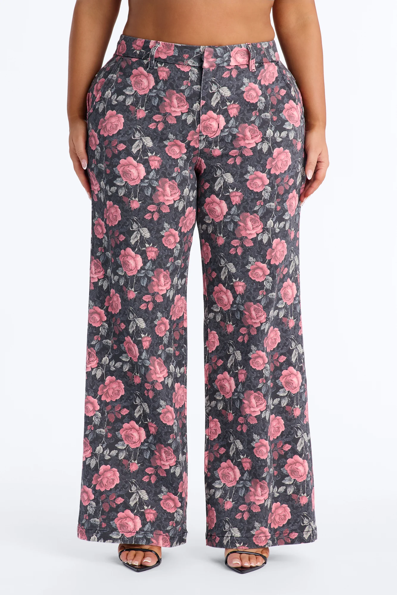 Garden Of Love Trouser Wide Leg Jeans - Black/combo - Image 6