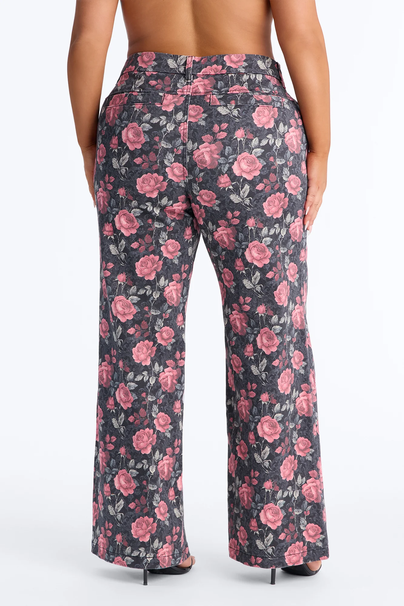 Garden Of Love Trouser Wide Leg Jeans - Black/combo - Image 8