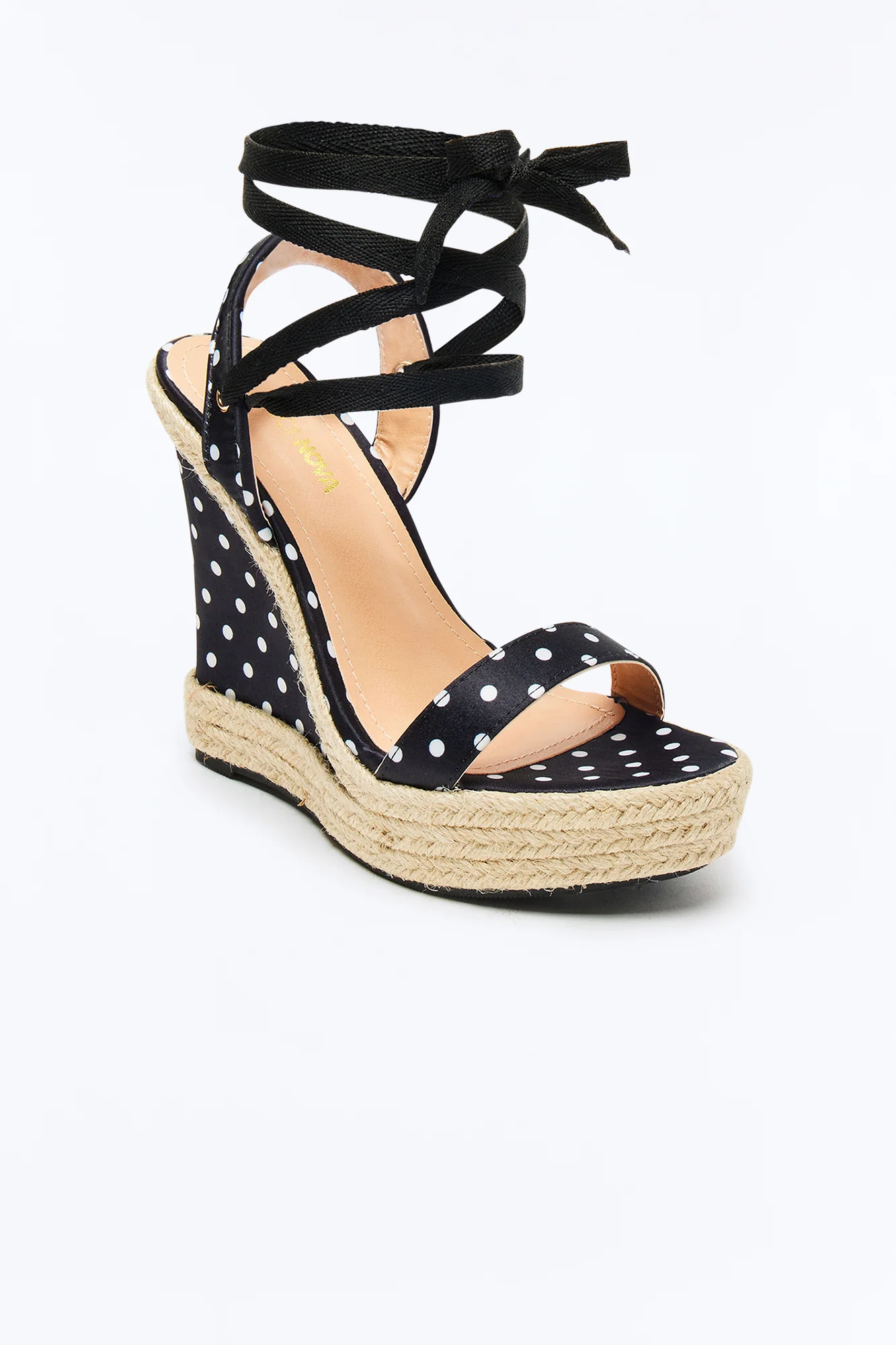Get On My Level Wedges - Black/White - Image 2