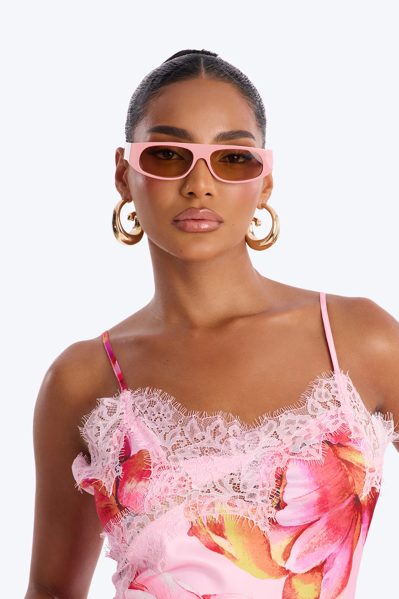 Get The Hint Sunglasses - Pink - Image 2