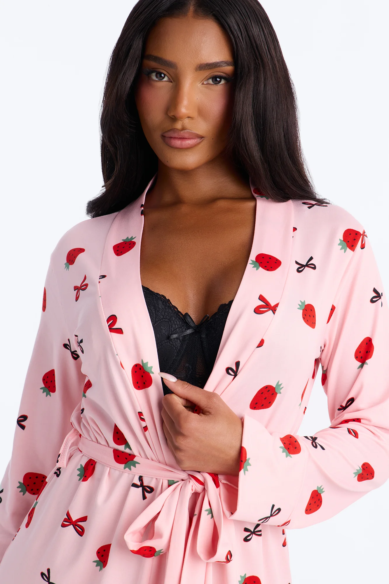 Get Unready PJ Robe - Pink/combo - Image 3