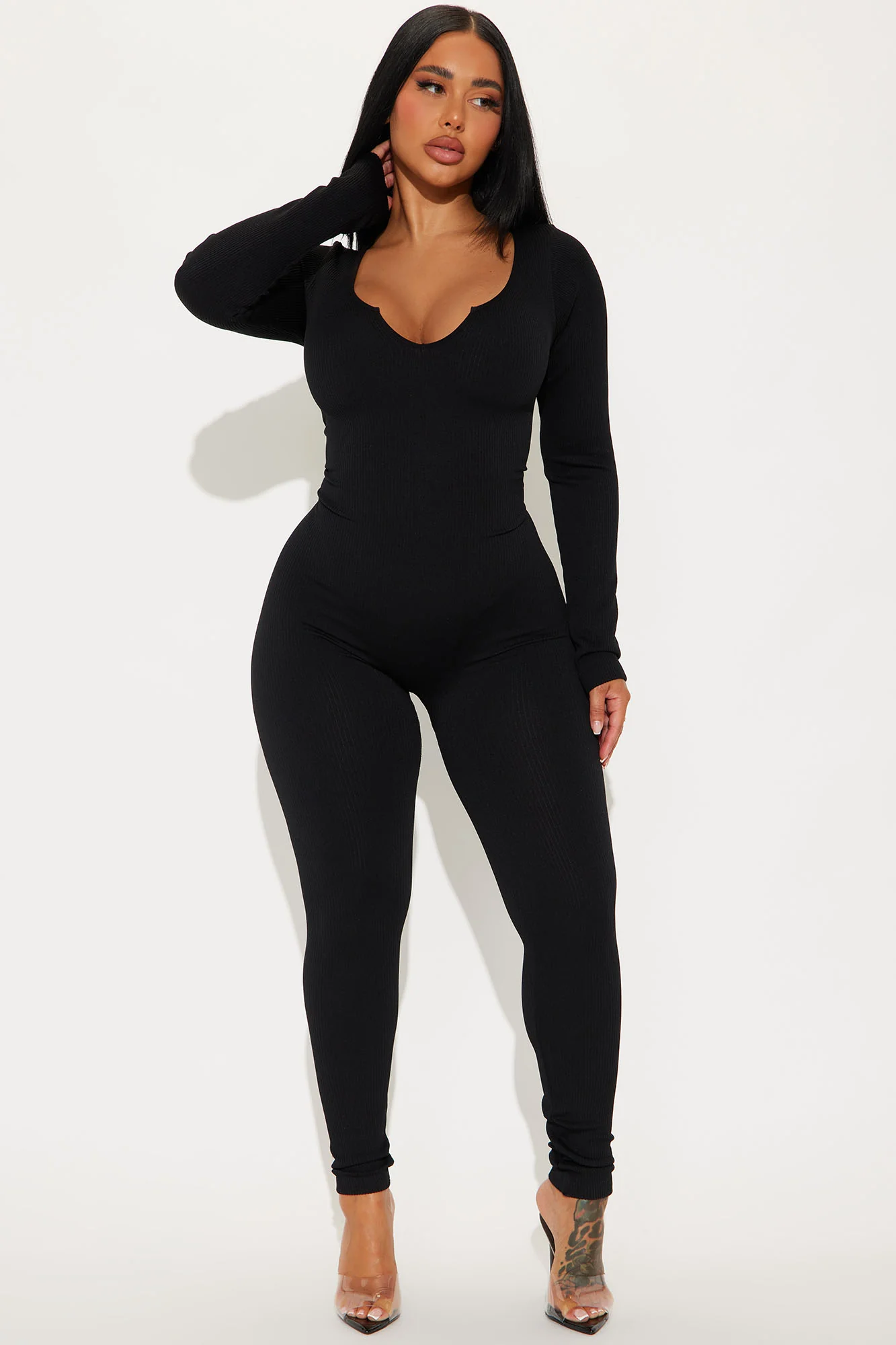 Giada Seamless Jumpsuit - Black