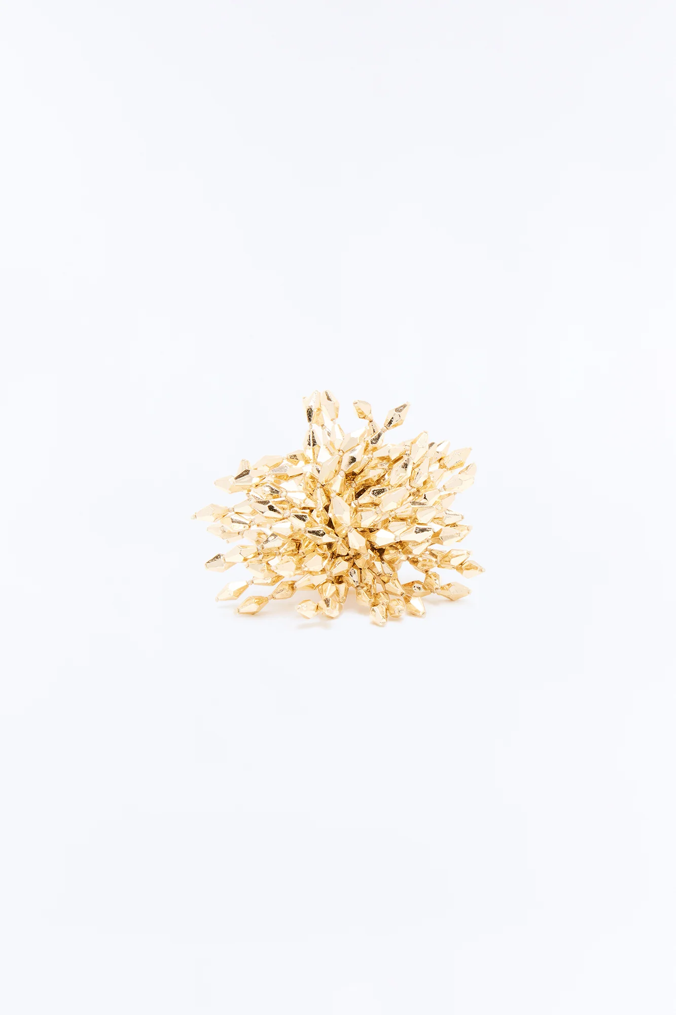 Gilded Power Beaded Ring - Gold