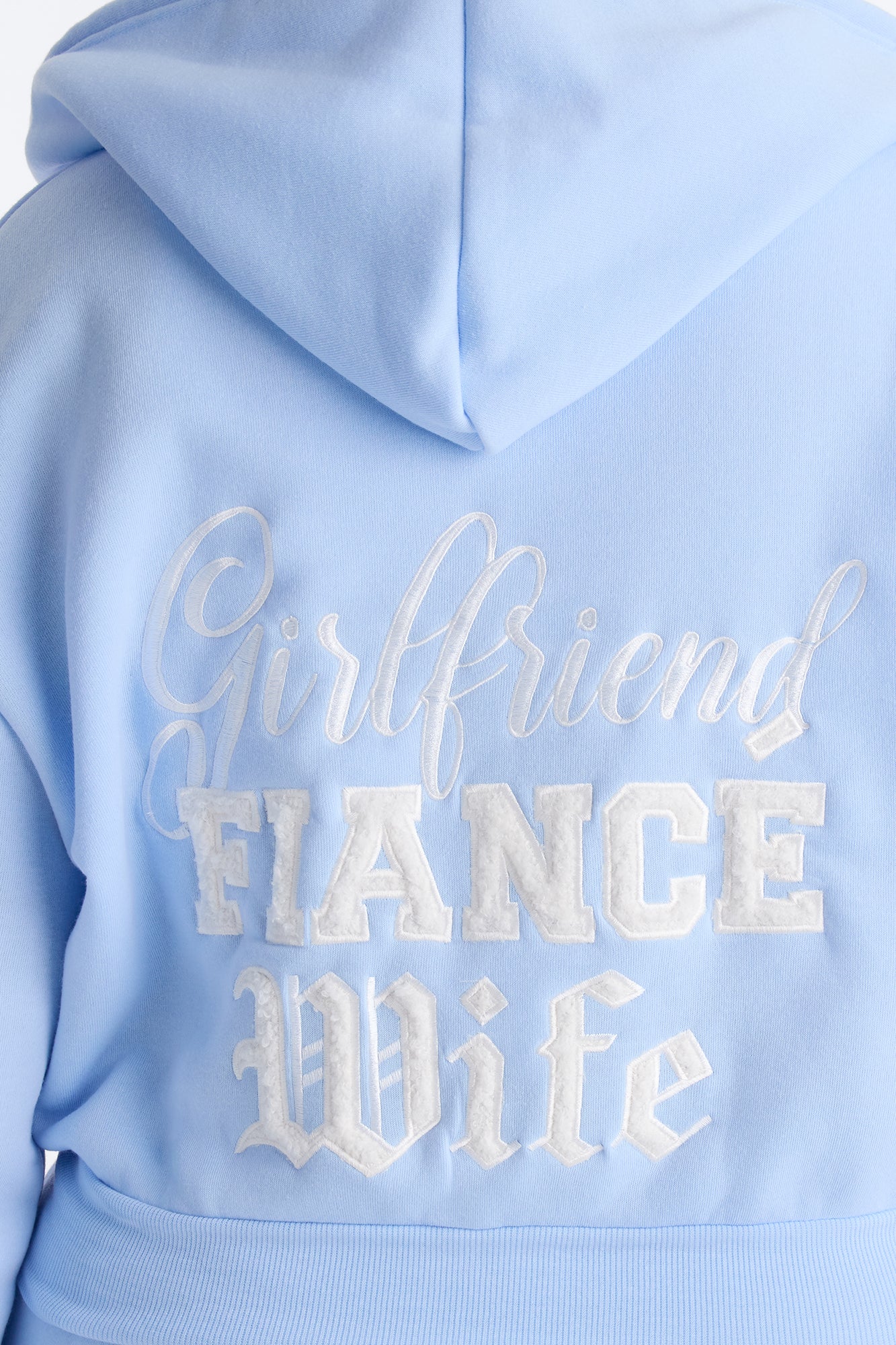 Girlfriend Fiancé Now Wife Pant Set - Light Blue - Image 9