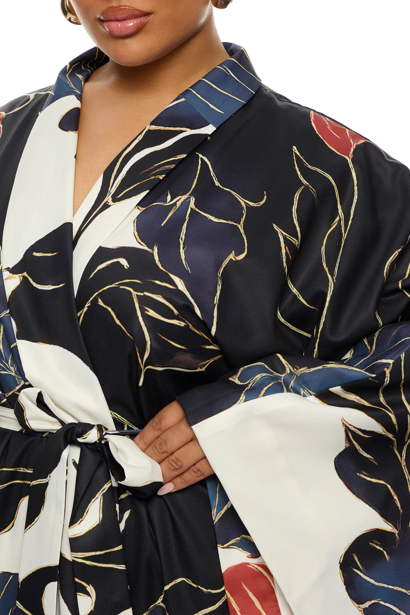 Giselle Bell Sleeve Kimono - Ivory/combo - Image 7