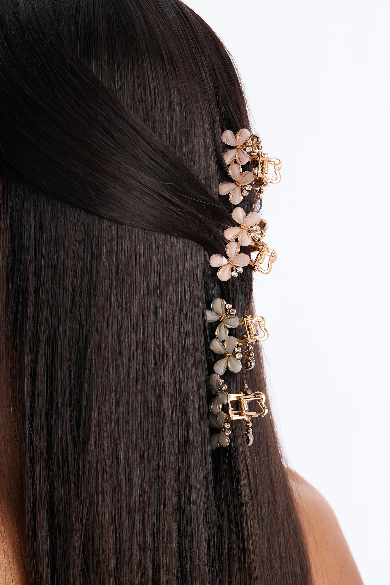Giving Me Butterflies 4 Piece Hair Clip Set - Gold/combo - Image 2