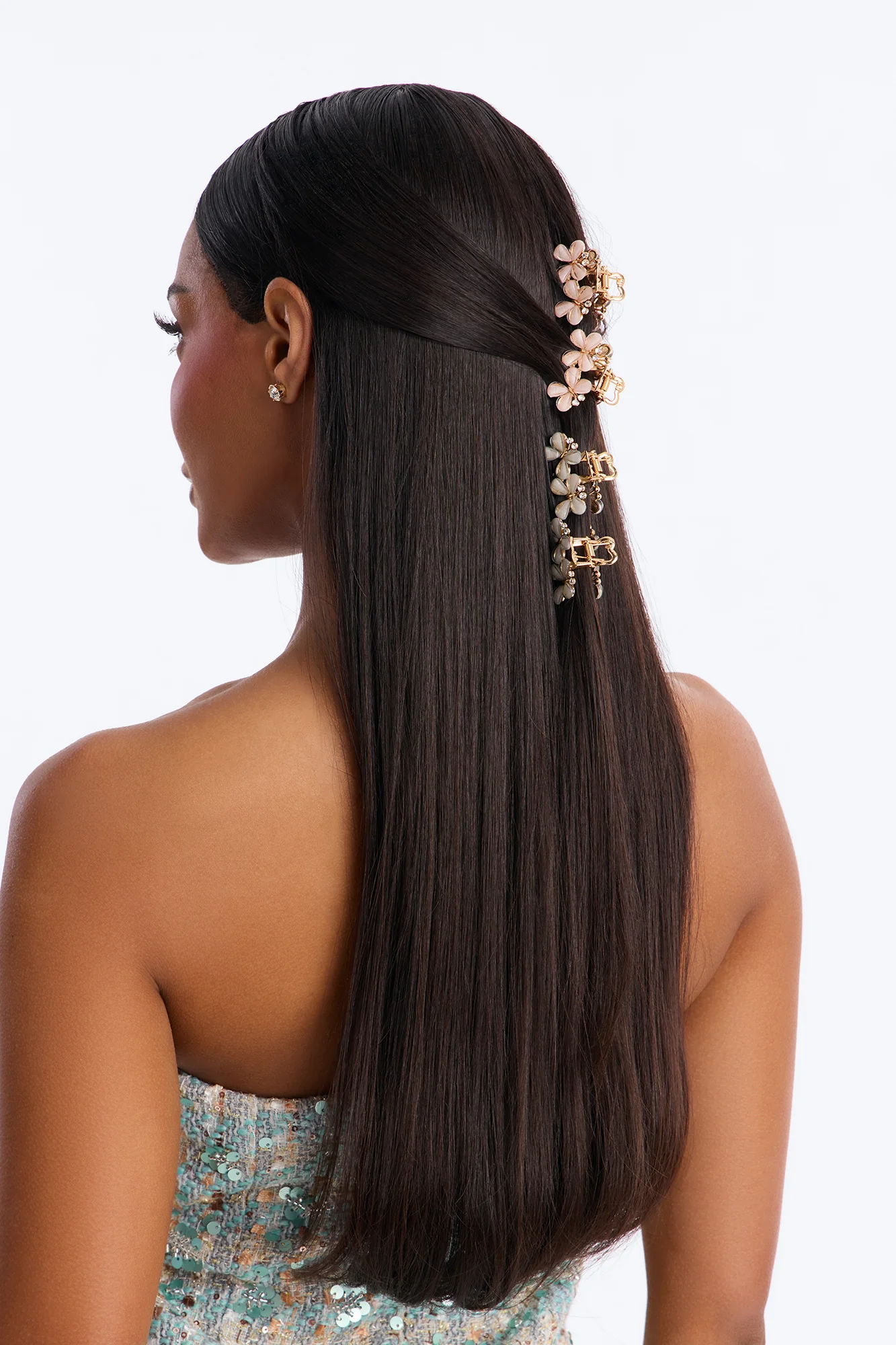 Giving Me Butterflies 4 Piece Hair Clip Set - Gold/combo - Image 3