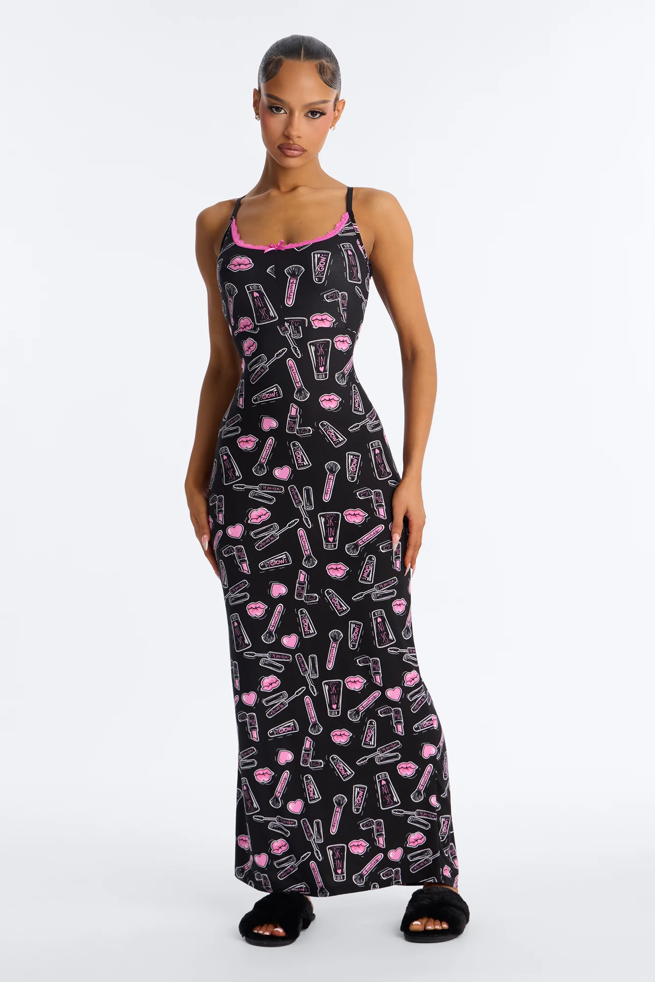 Glamorous Dreams PJ Nightgown - Black