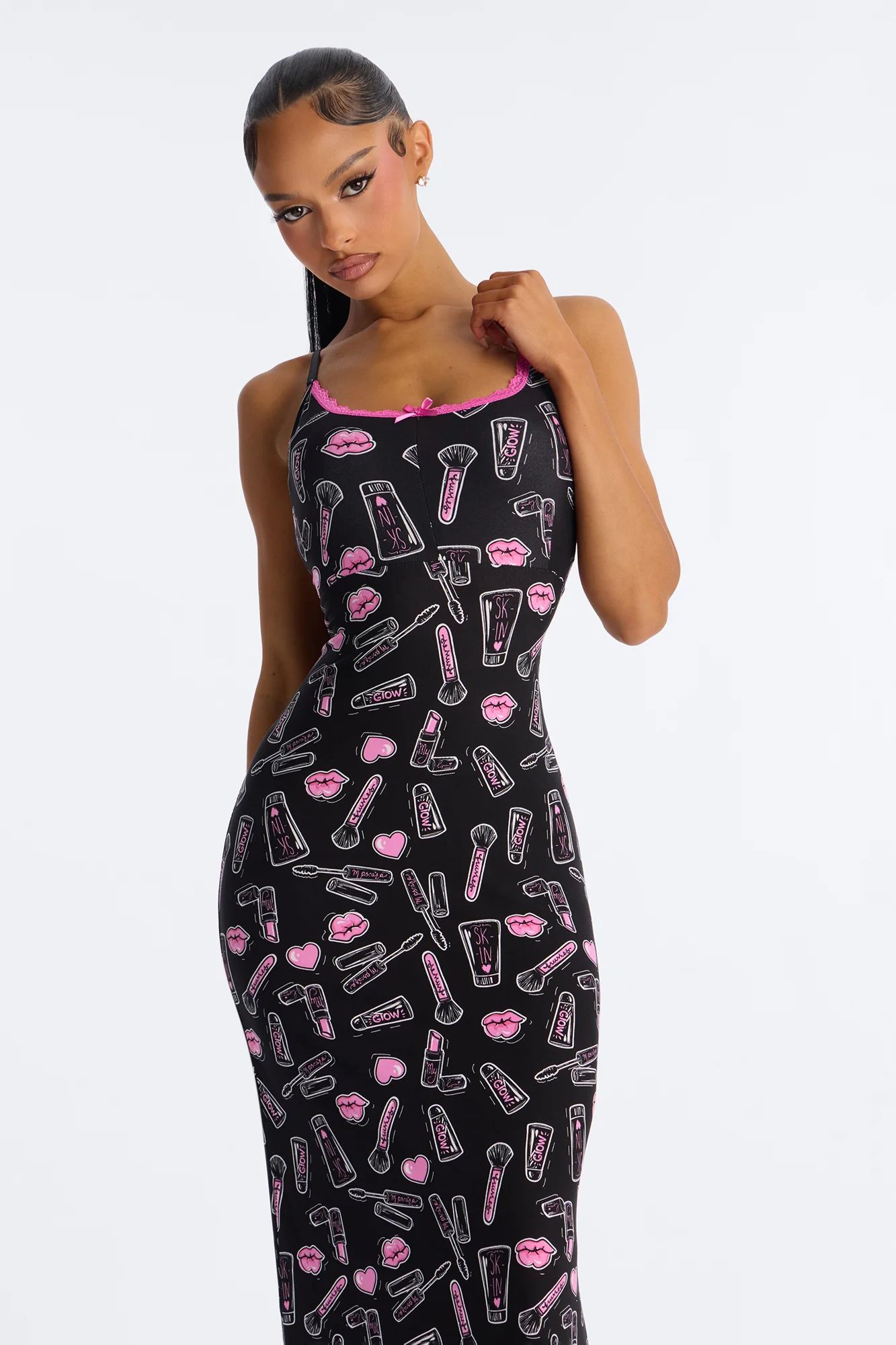 Glamorous Dreams PJ Nightgown - Black - Image 2