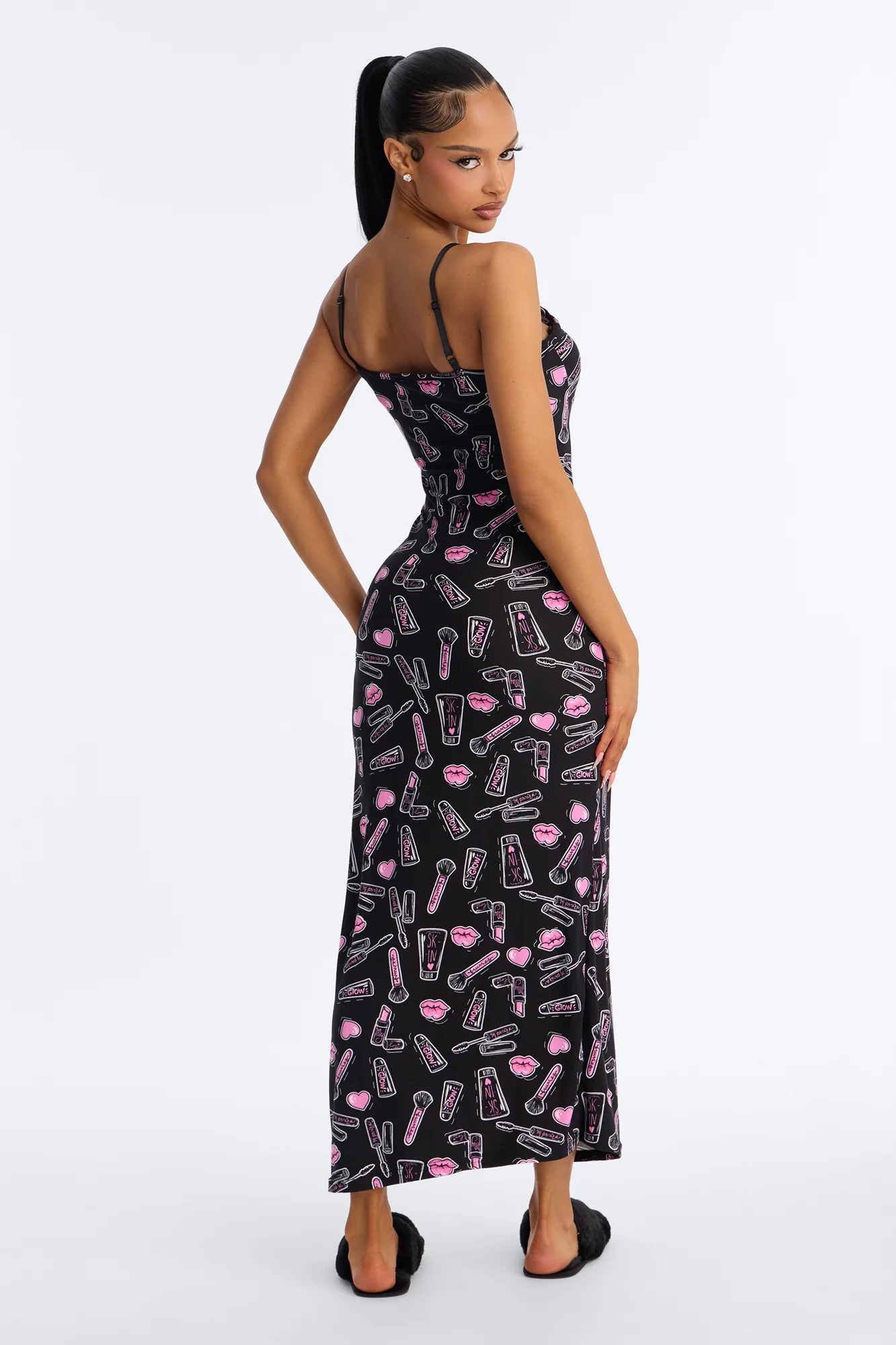 Glamorous Dreams PJ Nightgown - Black - Image 3