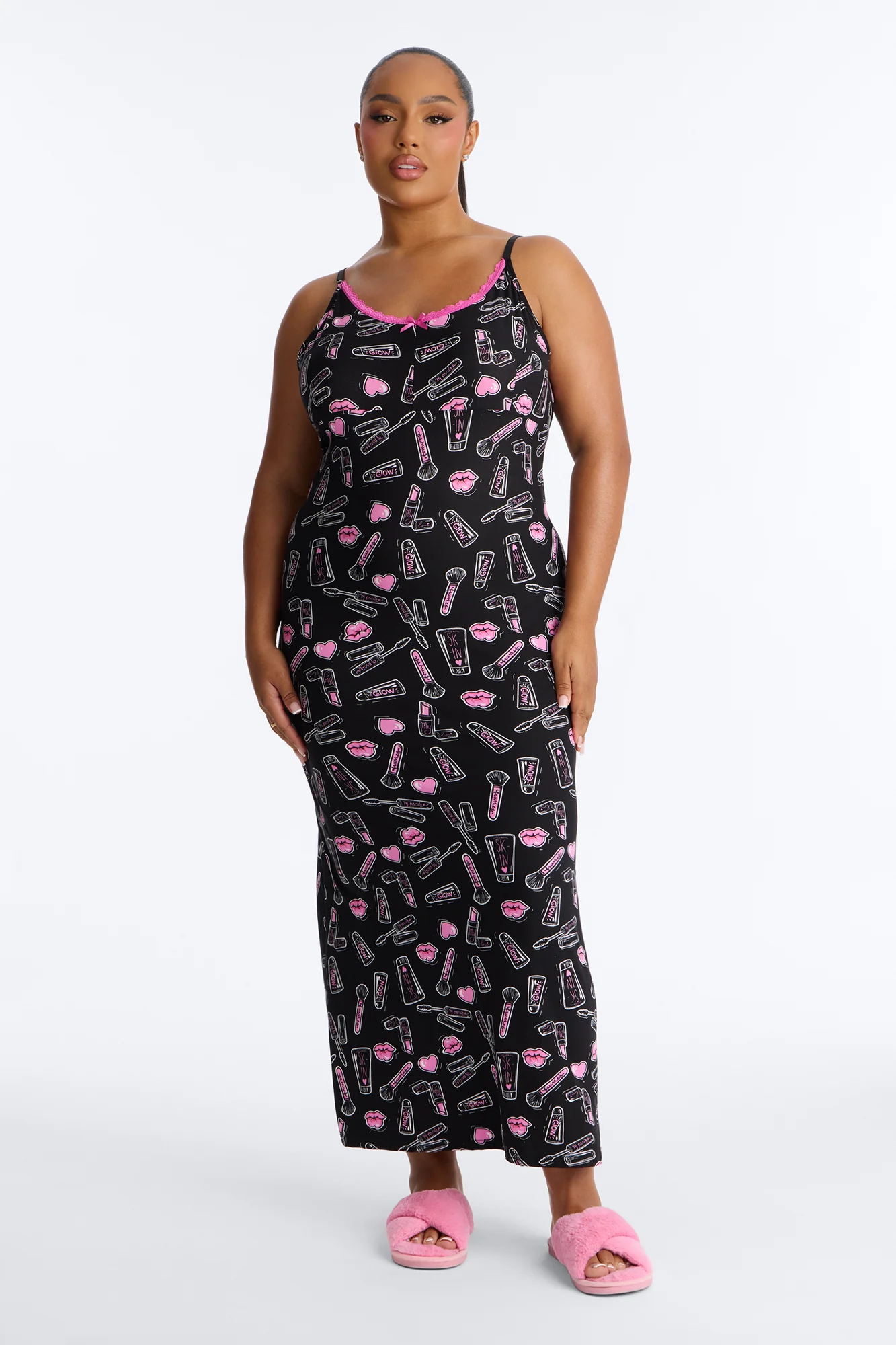 Glamorous Dreams PJ Nightgown - Black - Image 4