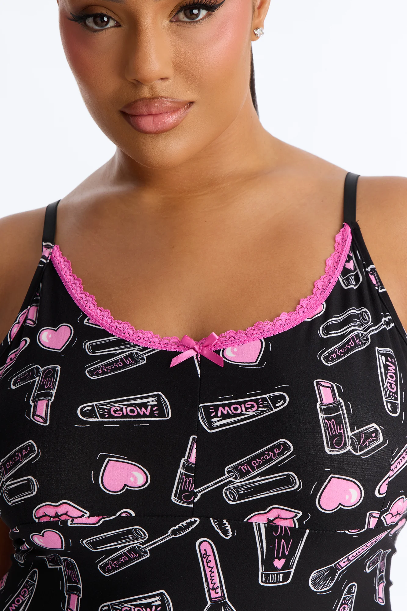 Glamorous Dreams PJ Nightgown - Black - Image 6