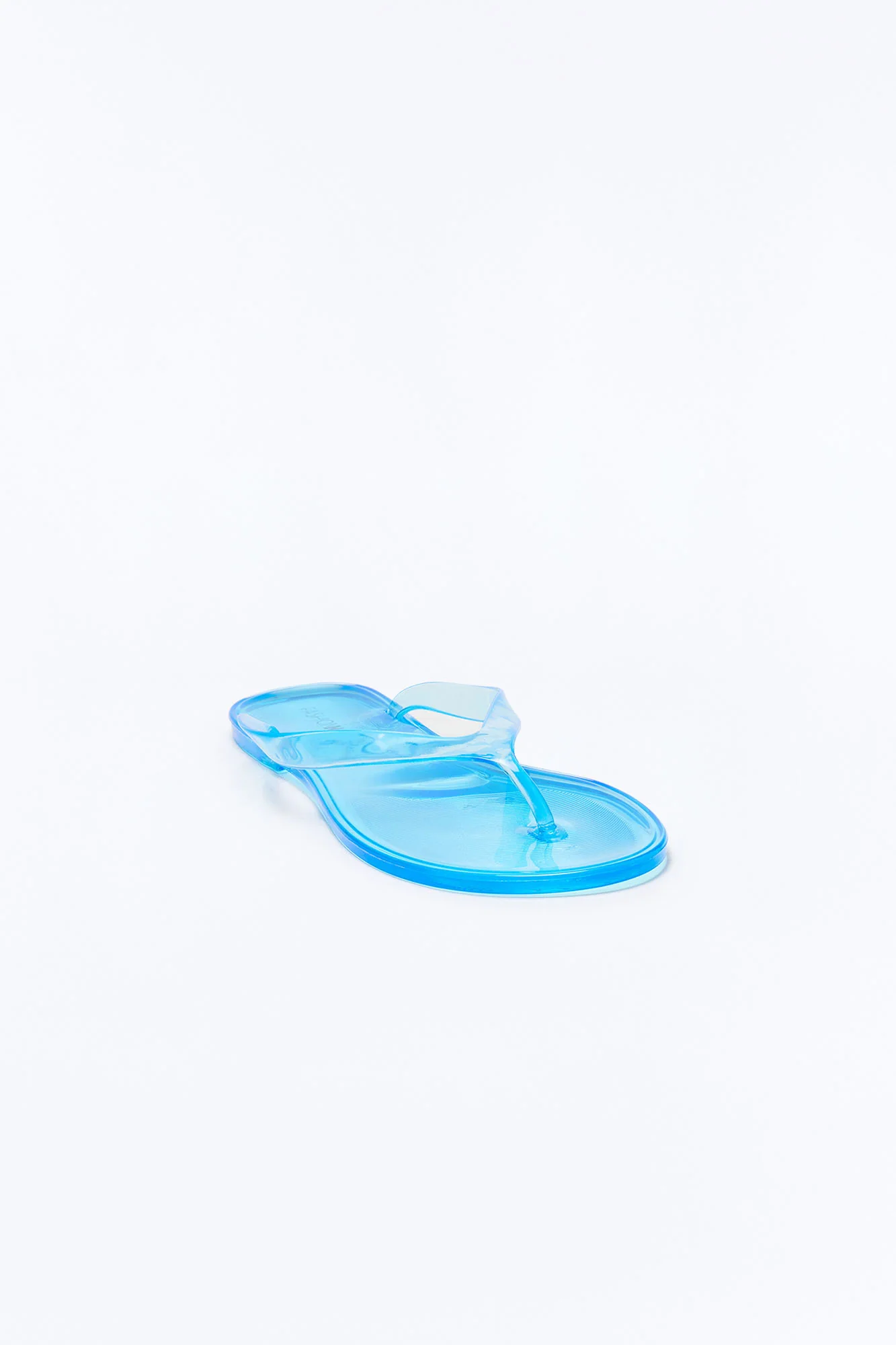 Glazed Jelly Flip Flops - Blue - Image 3