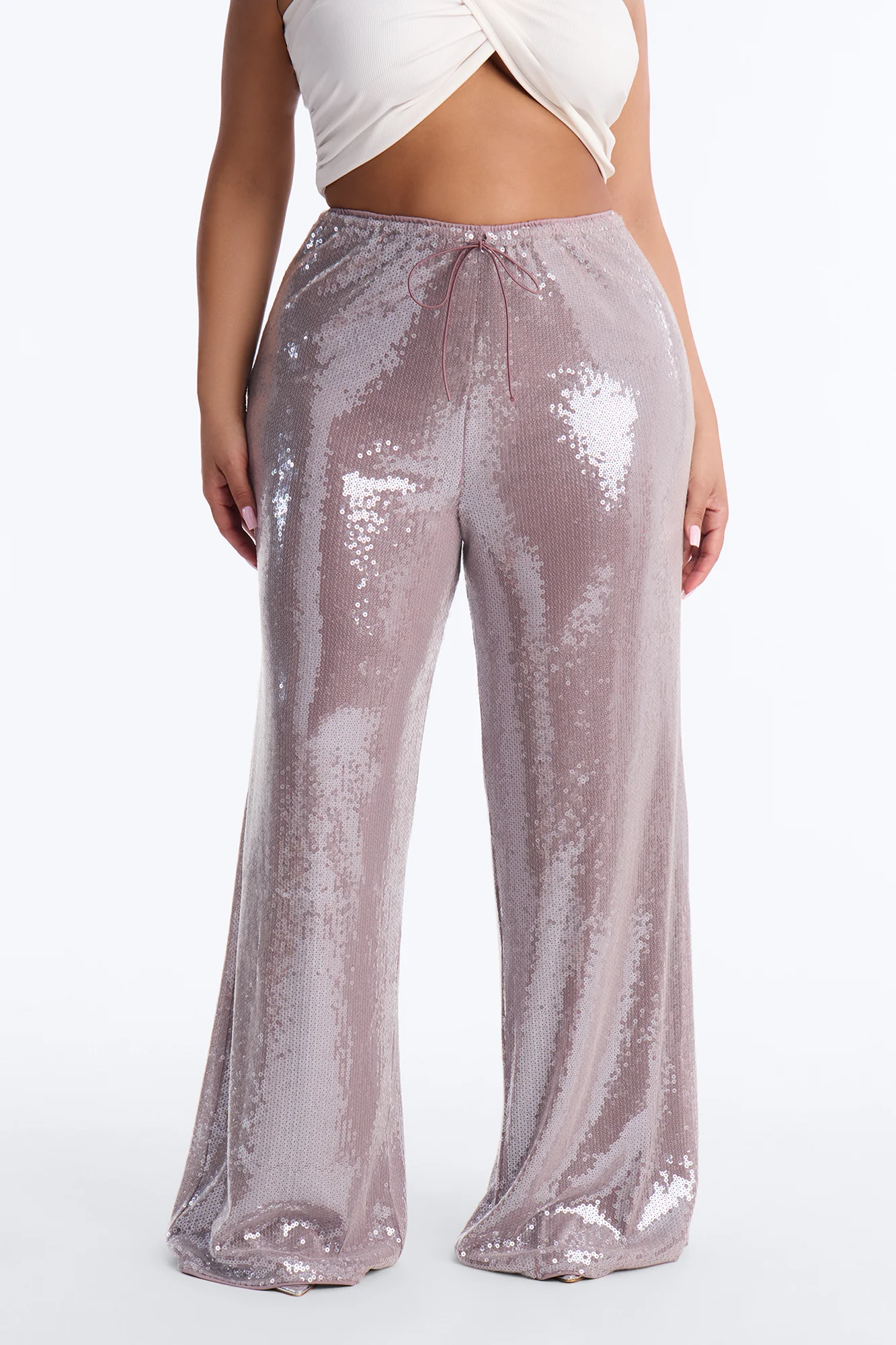 Glow Time Sequin Embellished Pants - Orchid - Image 6