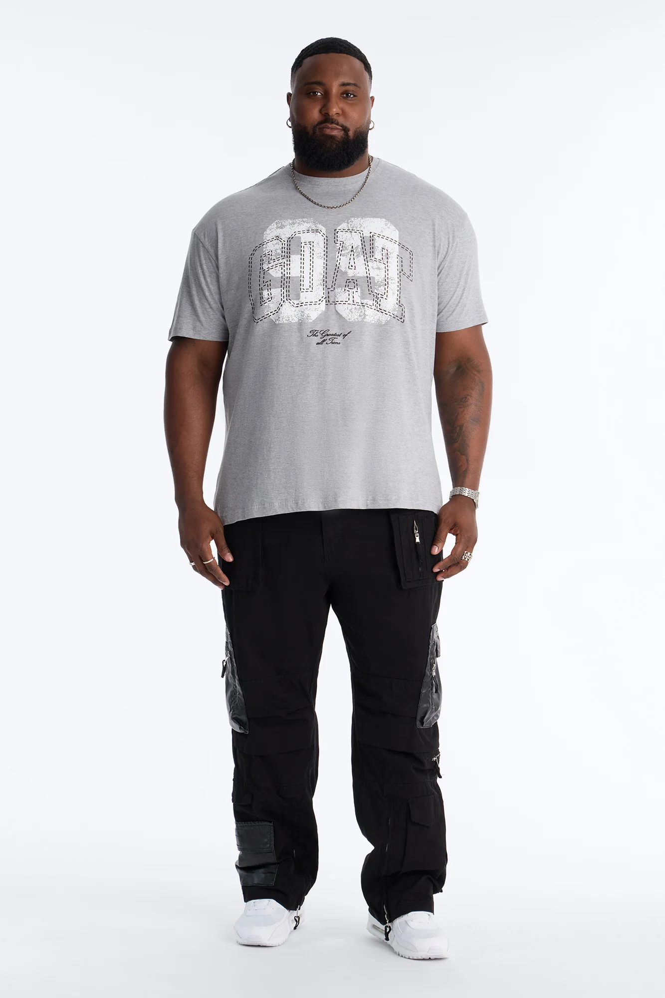 GOAT 99 Short Sleeve Tee - Grey - Image 5