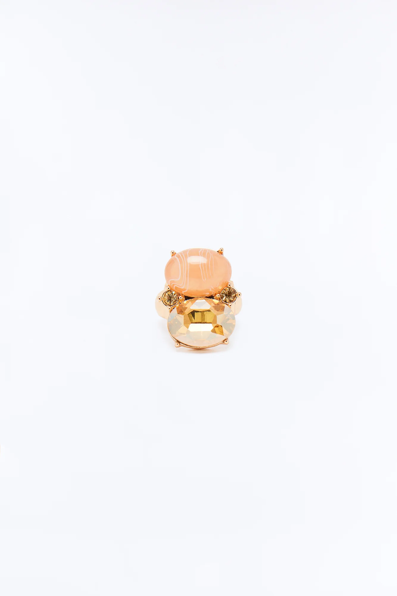 Golden Escape Statement Ring - Gold/combo - Image 3