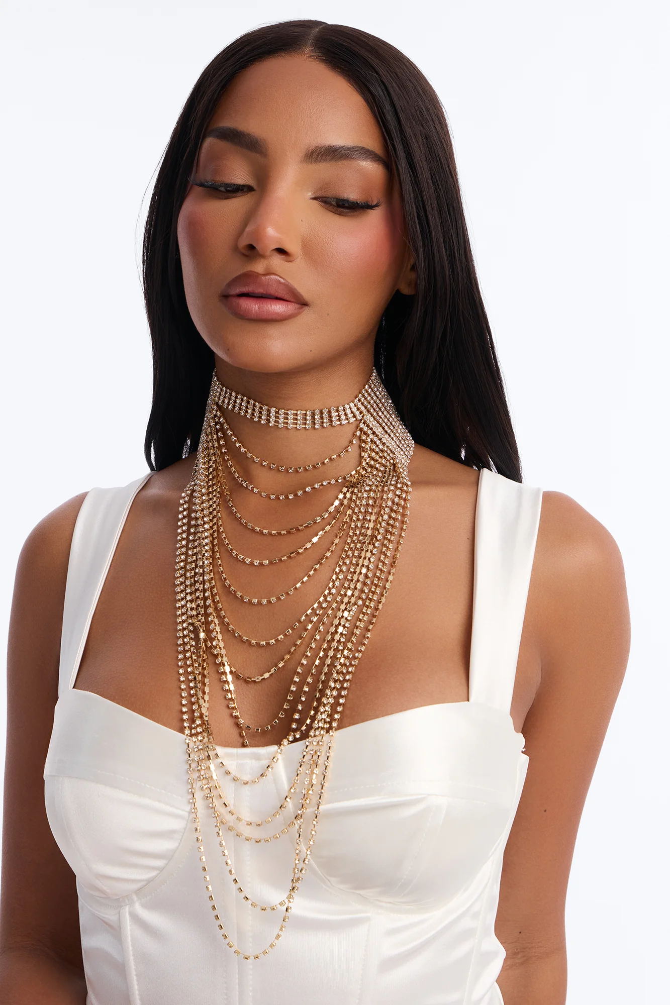 Golden Hour Moment Layered Neckalce - Gold - Image 2