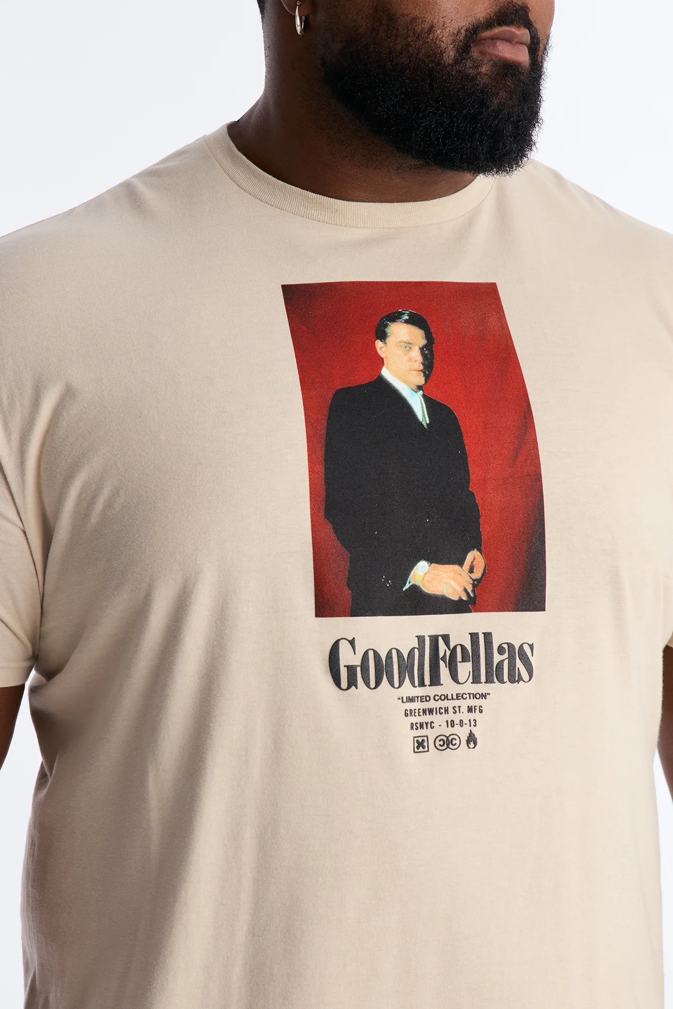 Good Fellas So You Wanna Be A Gangster Short Sleeve Tee - Cream - Image 7