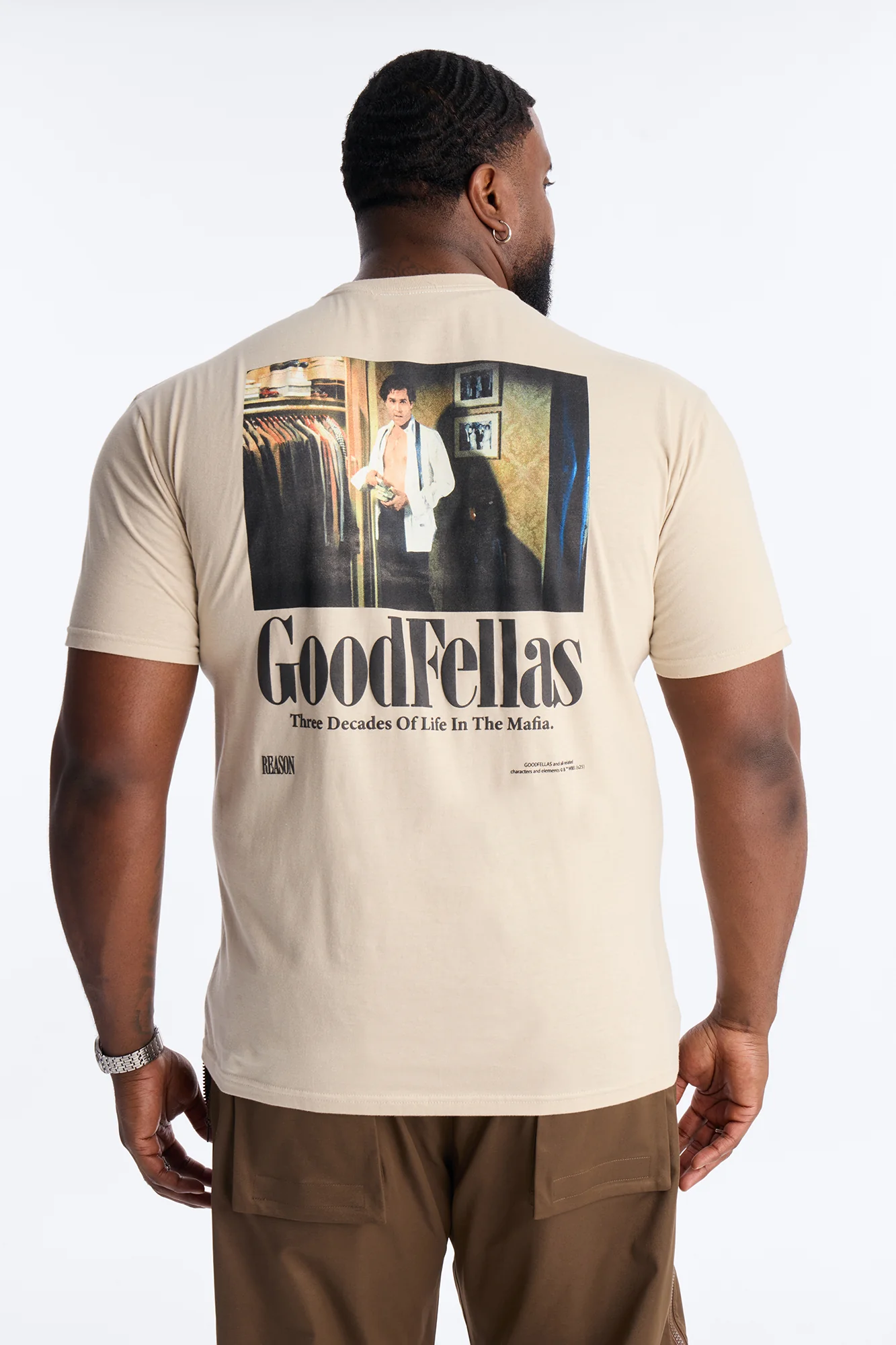 Good Fellas So You Wanna Be A Gangster Short Sleeve Tee - Cream - Image 8