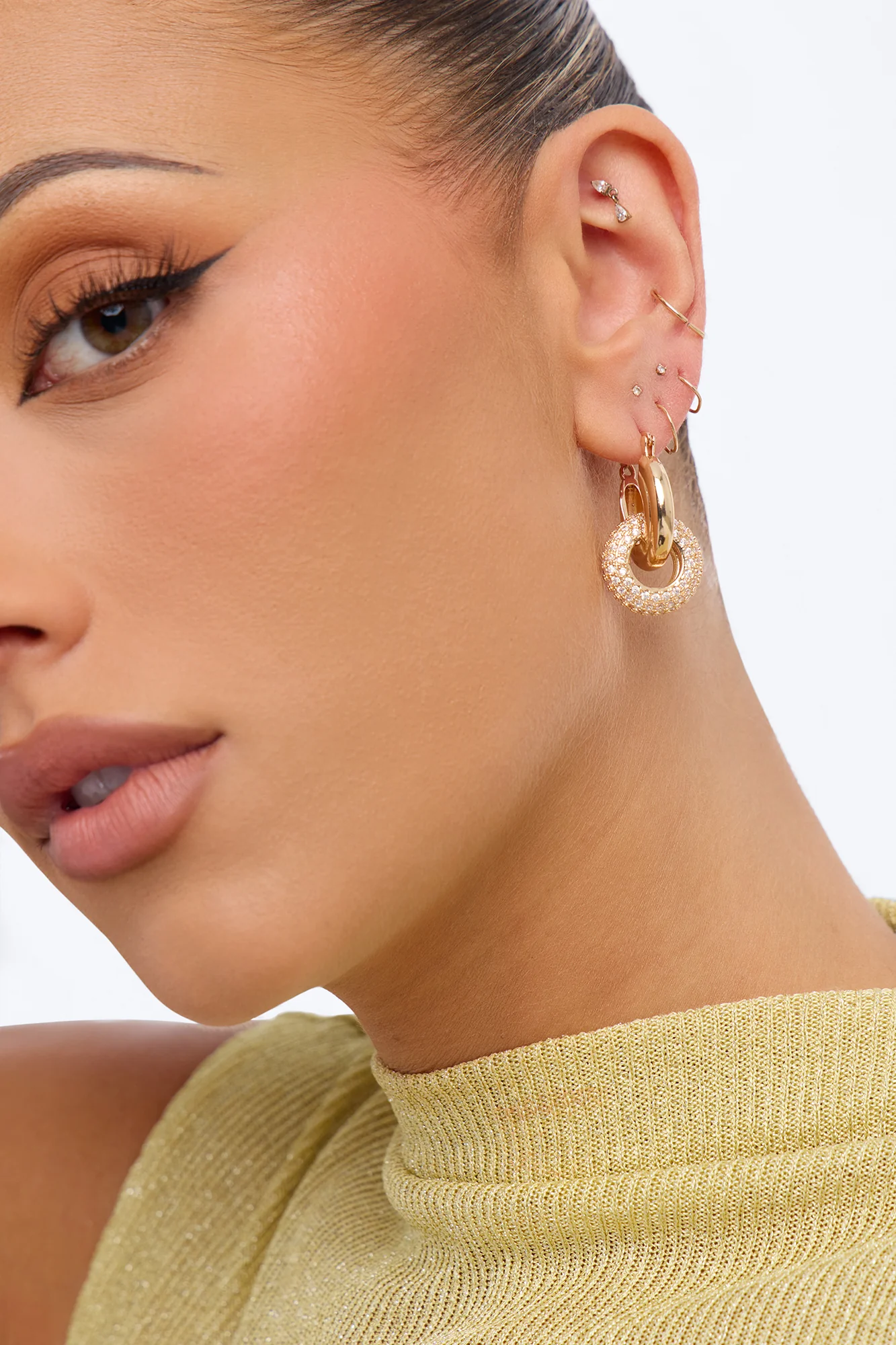 Good For You Hoop Earrings - Gold