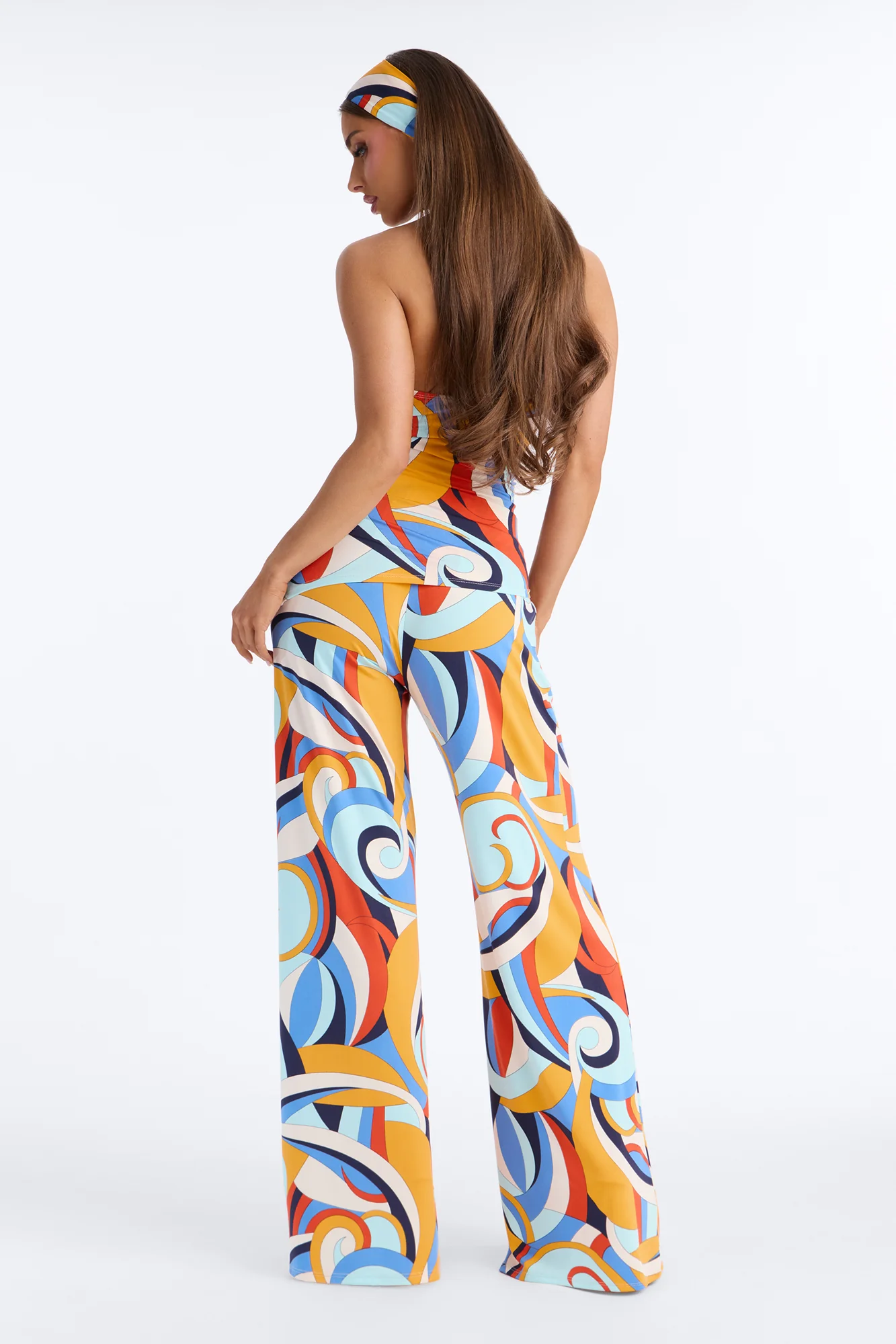 Good Vibes 3 Piece Pant Set - Blue/combo - Image 4