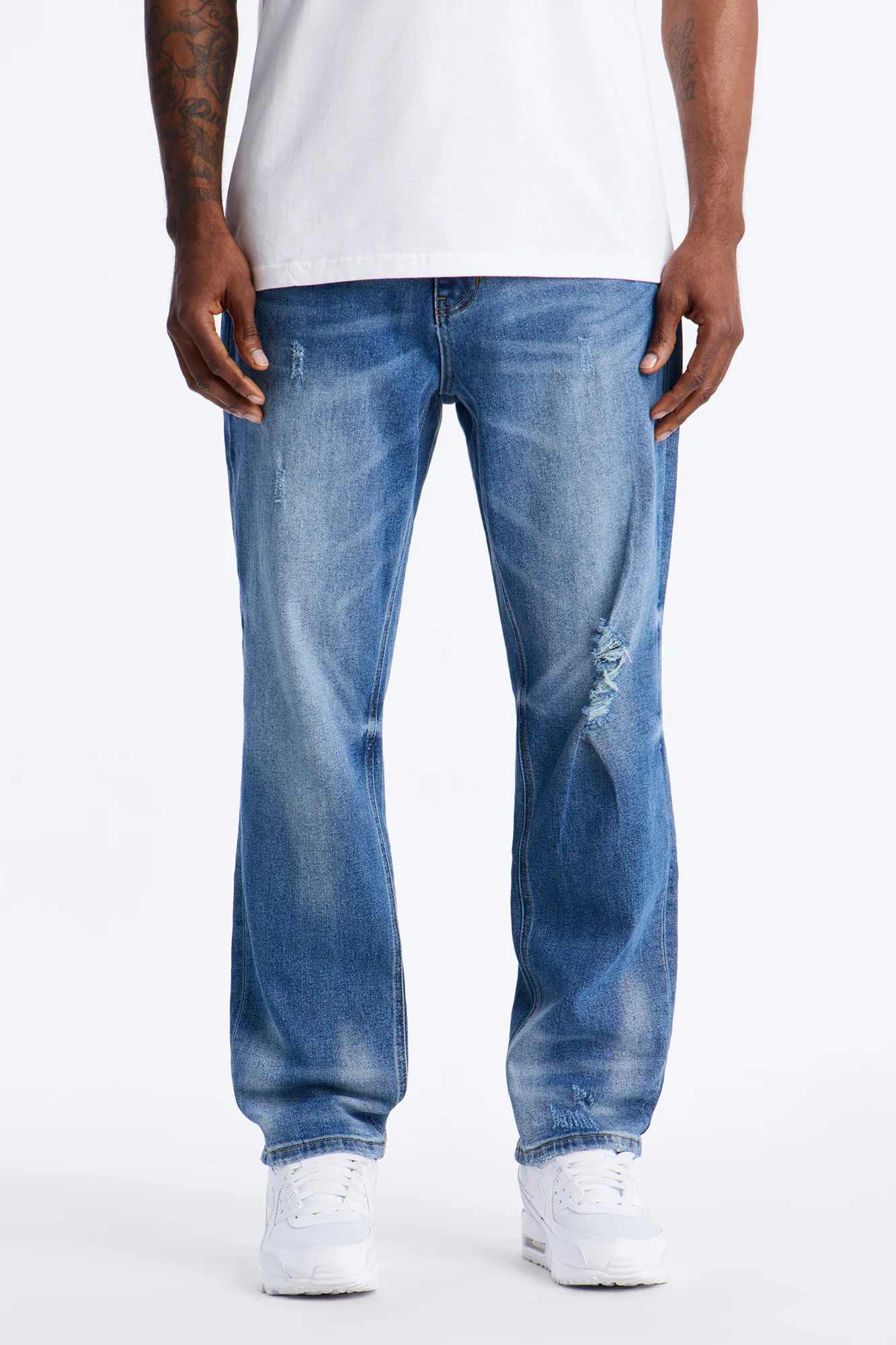 Got You Distressed Slim Jeans - Dark Wash