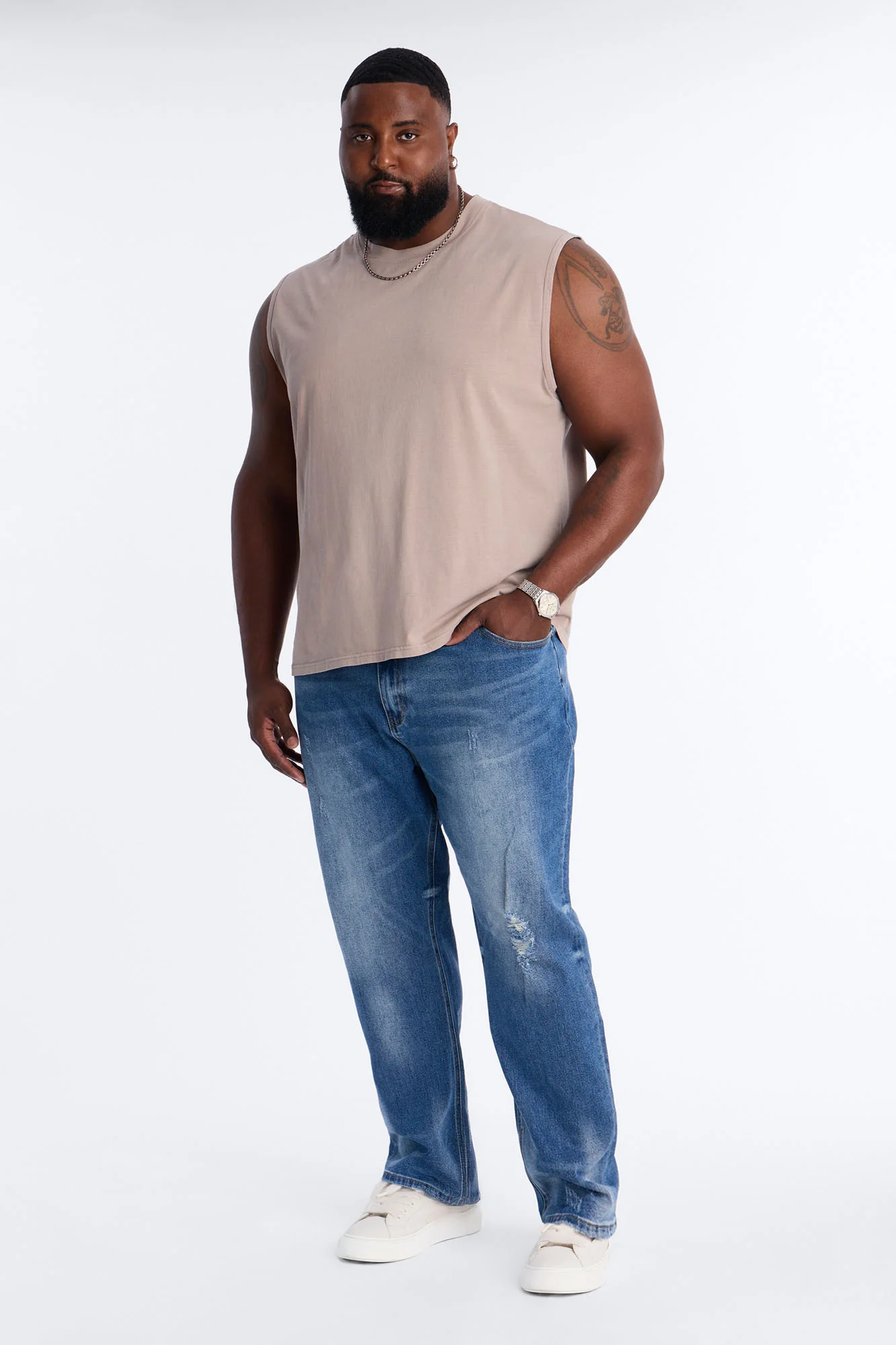 Got You Distressed Slim Jeans - Dark Wash - Image 6