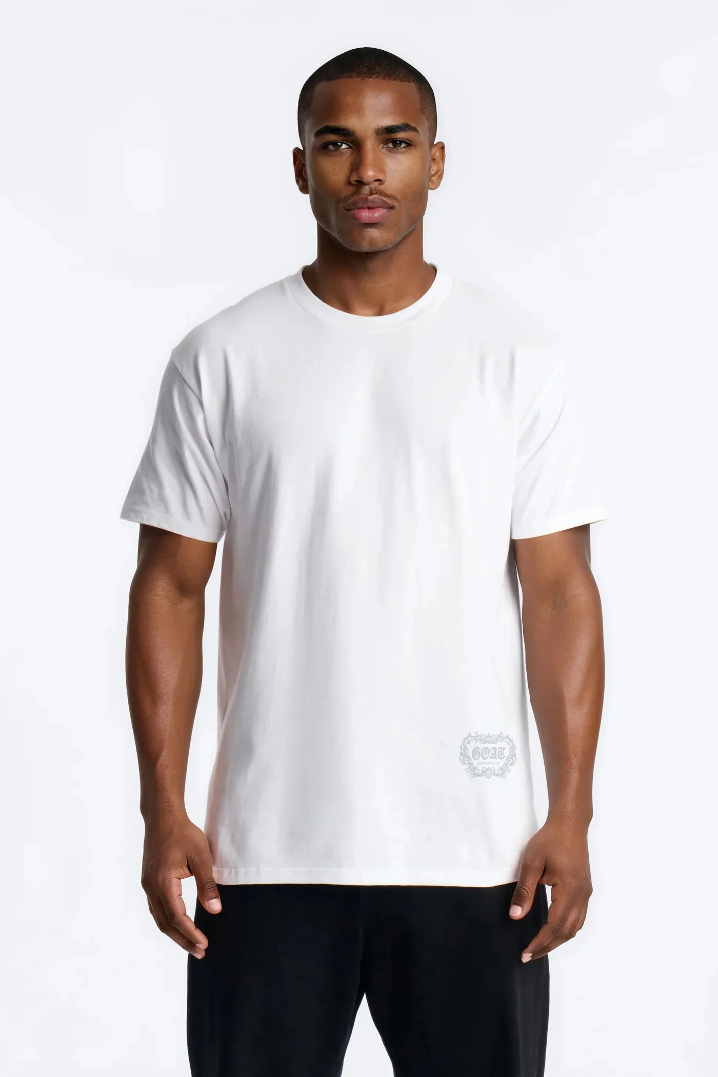 Gothic Goat Oversized Short Sleeve Tee - White - Image 4