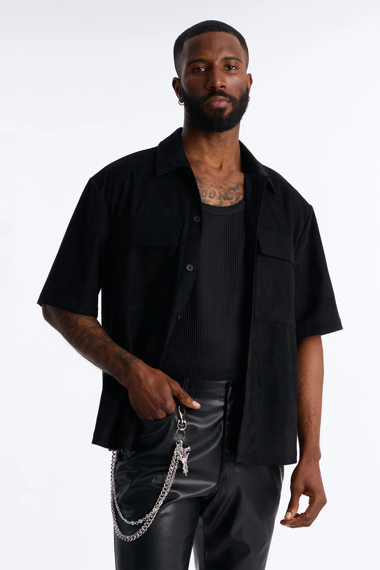 Gothic Healing Layered Pant Chain - Silver - Image 2