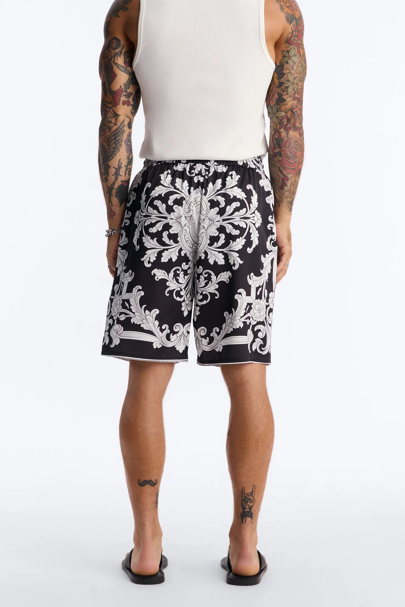 Grecian Baroque Relaxed Short - Black/combo - Image 4