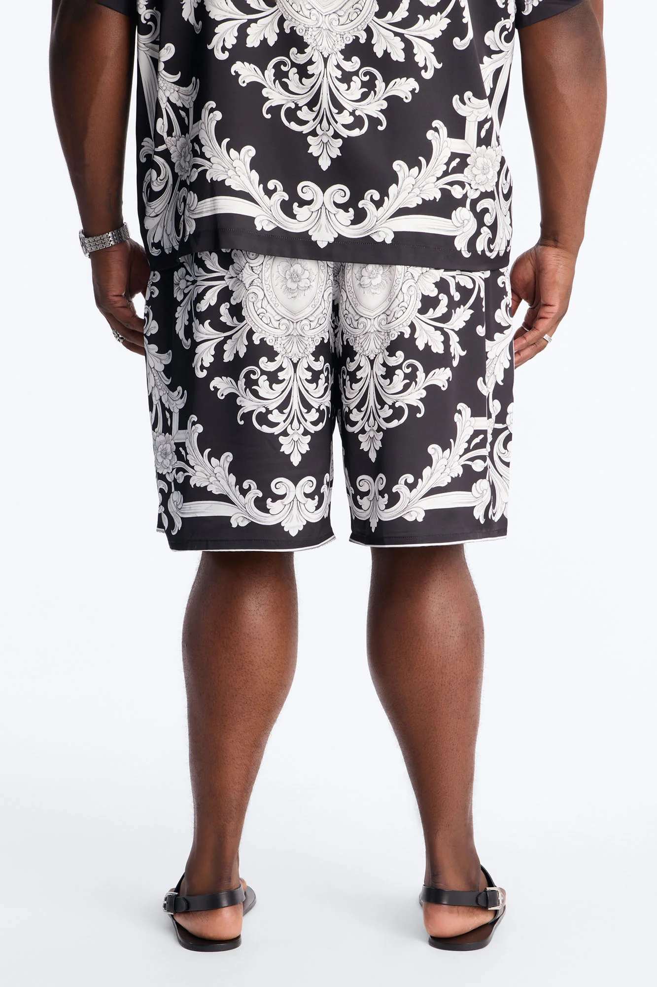 Grecian Baroque Relaxed Short - Black/combo - Image 8
