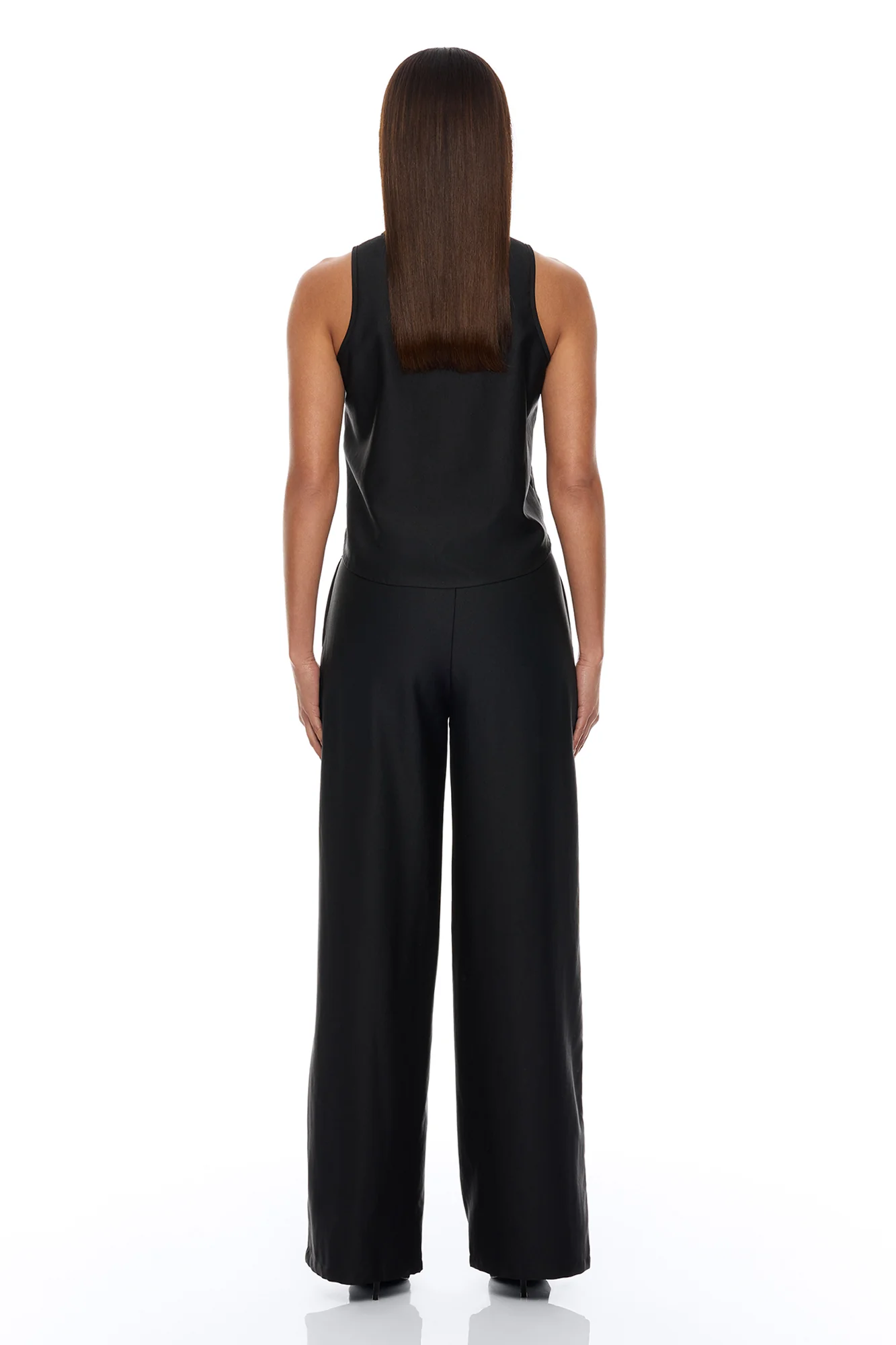 Greta Floral Embroidered Pant Set - Black - Image 4