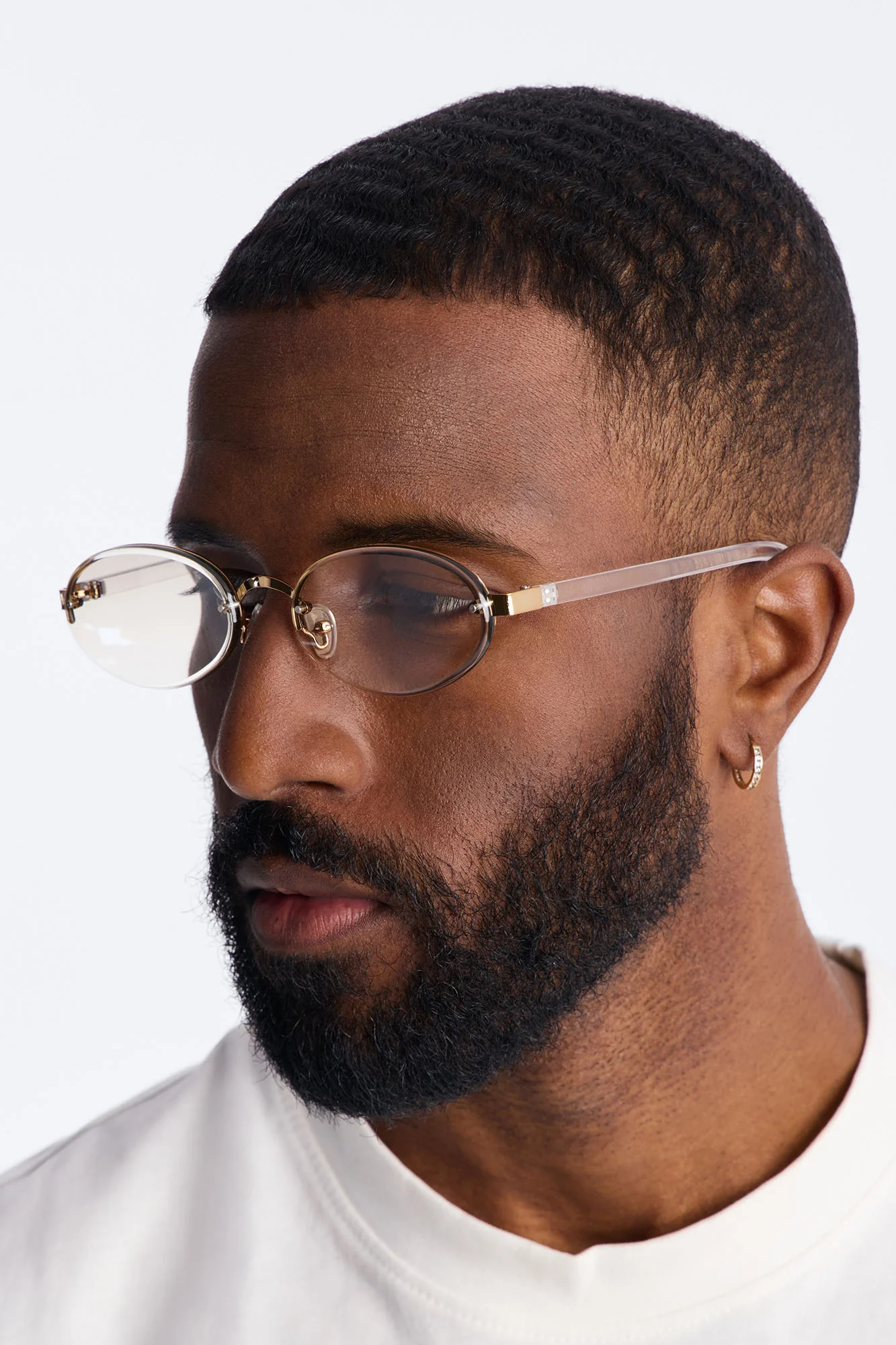 Groovy Curves Sunglasses - Gold/Clear - Image 2
