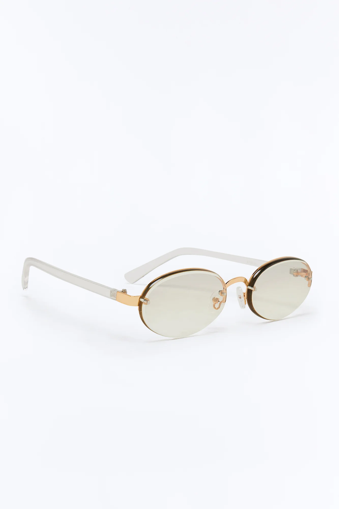 Groovy Curves Sunglasses - Gold/Clear - Image 4