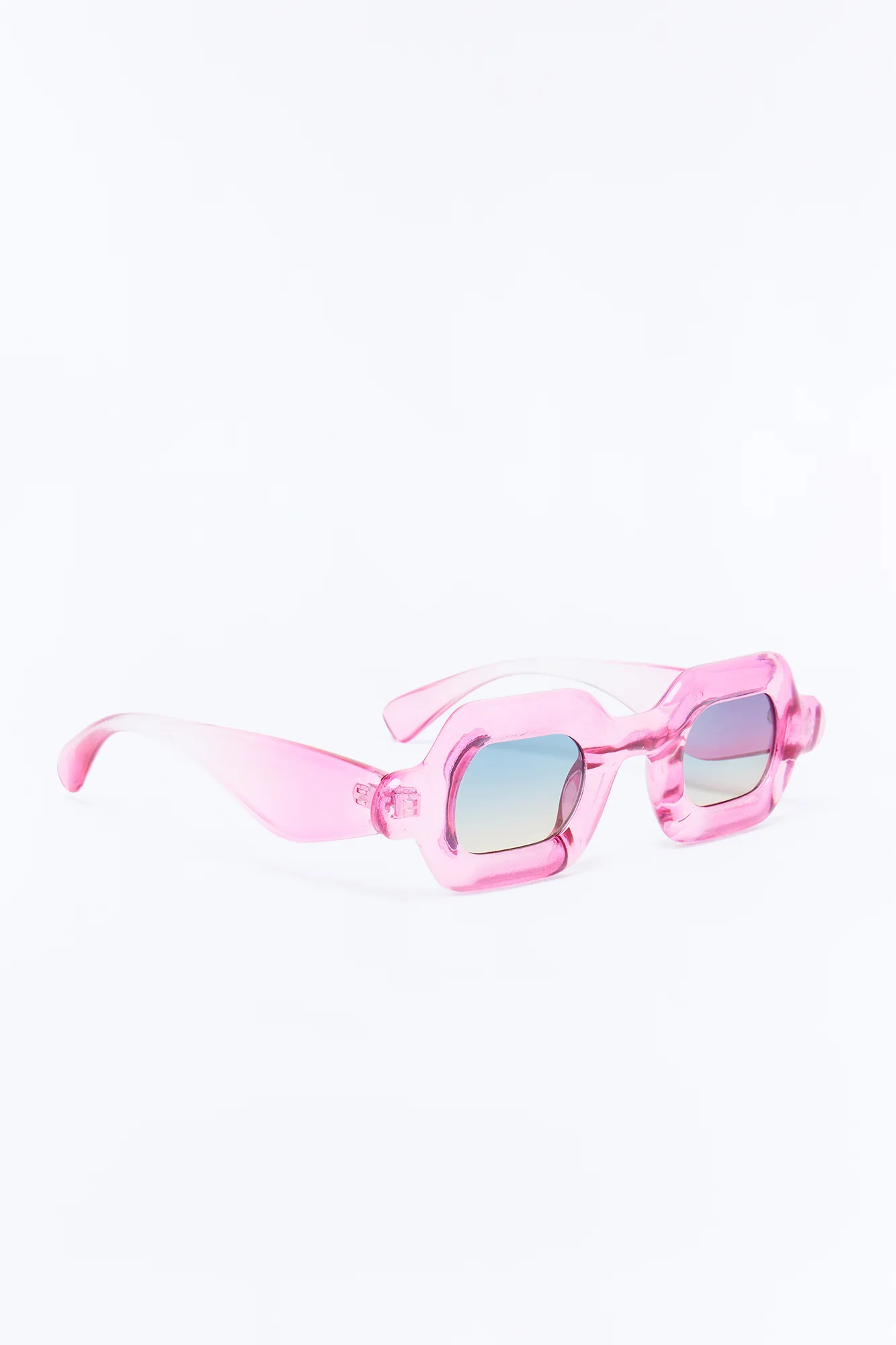 Gummy Bear Square Sunglasses - Pink - Image 4