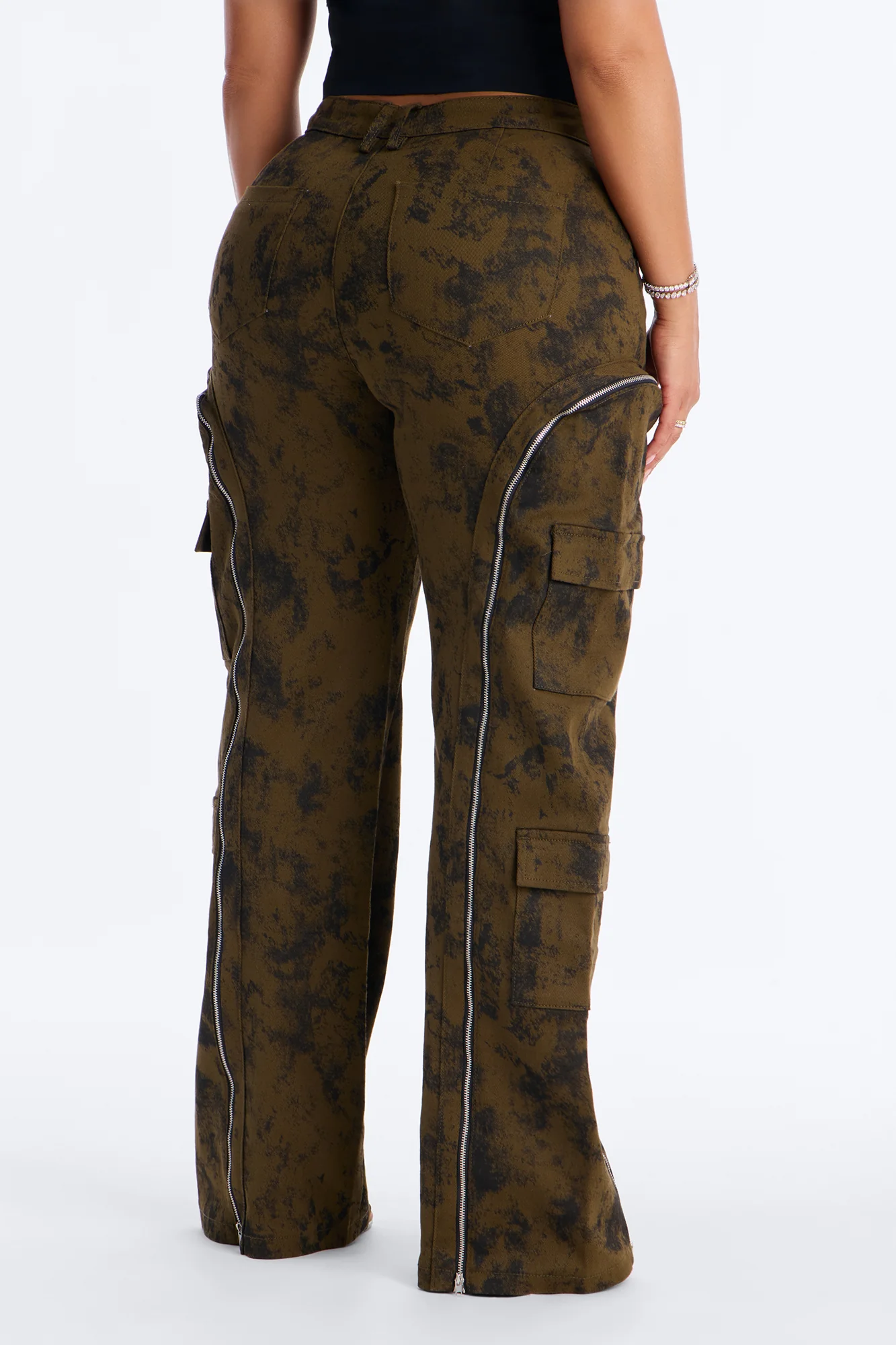 Had You Fooled Mineral Wash Pant - Olive - Image 4