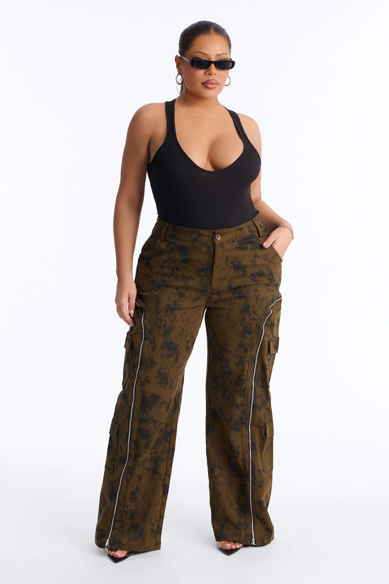 Had You Fooled Mineral Wash Pant - Olive - Image 5