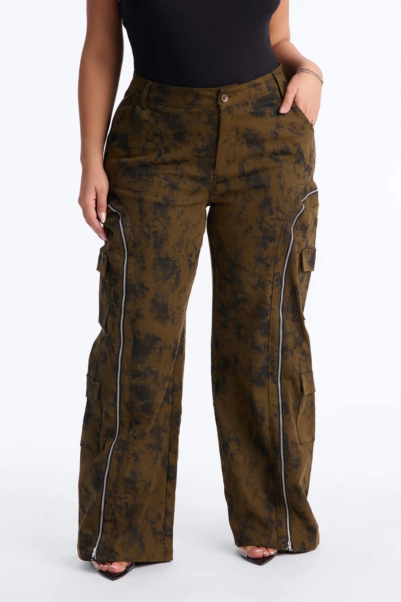 Had You Fooled Mineral Wash Pant - Olive - Image 6