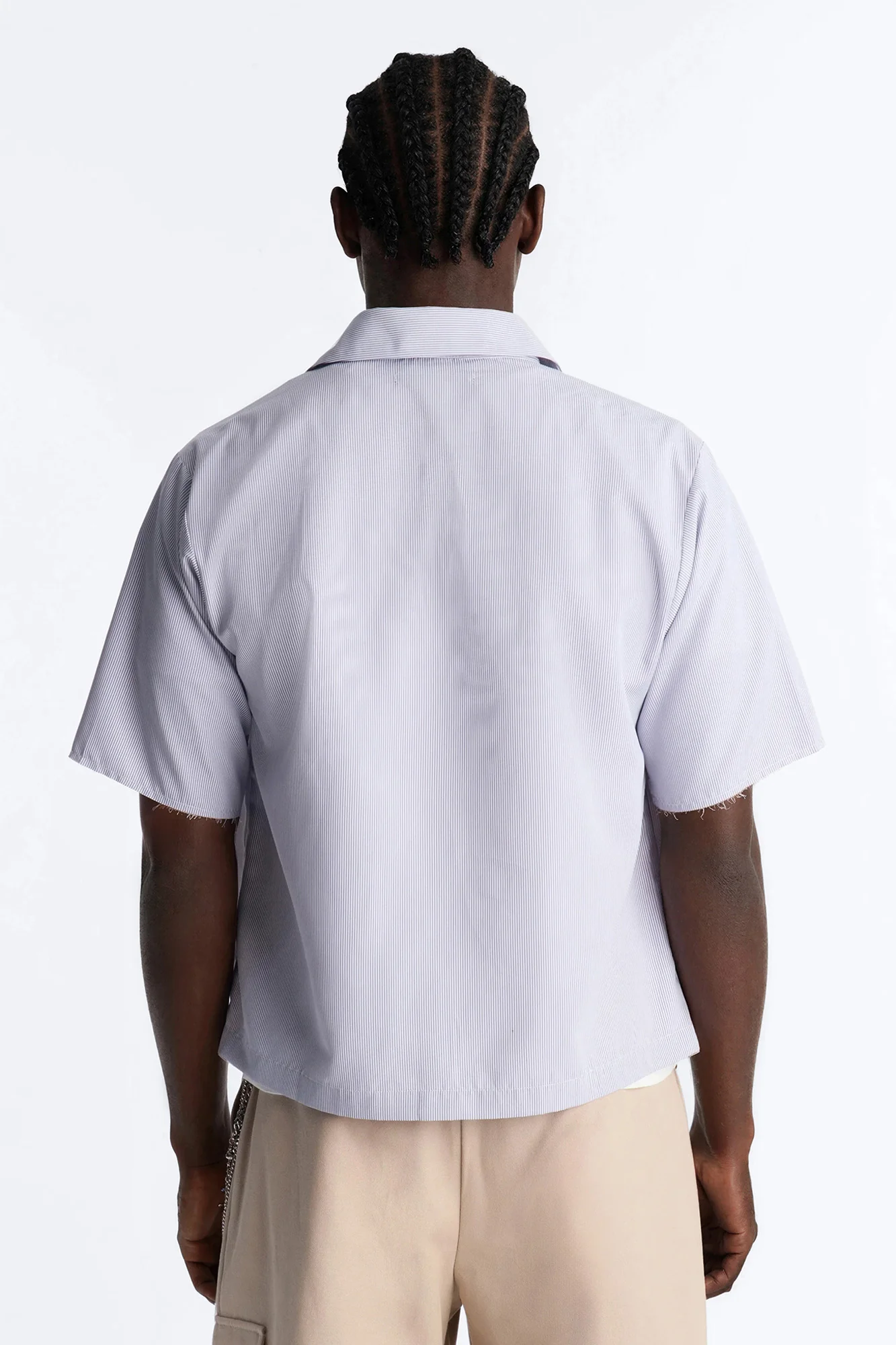 Half Visage Button Up Shirt - Blue/combo - Image 4