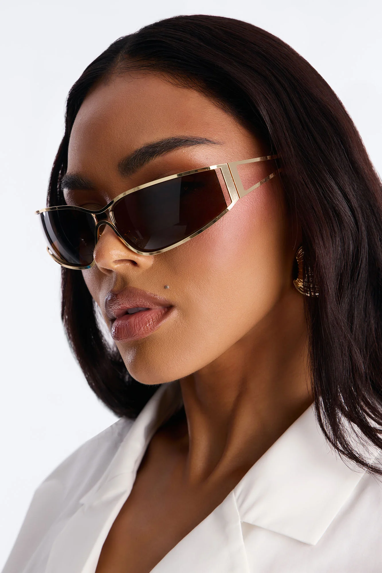 Halo Gaze Glasses - Gold/Brown