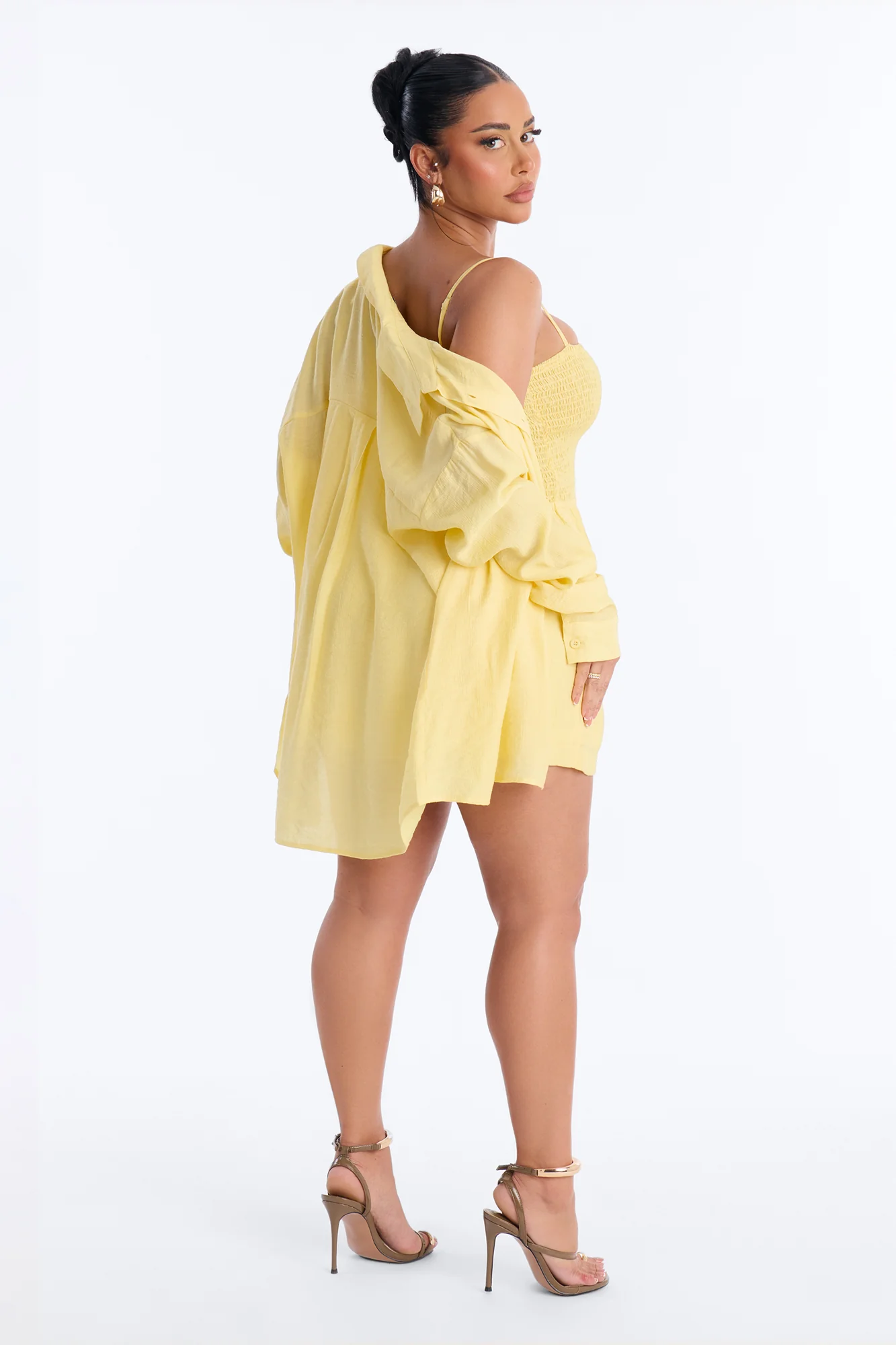 Hamptons Babe Romper Set - Butter Yellow - Image 3