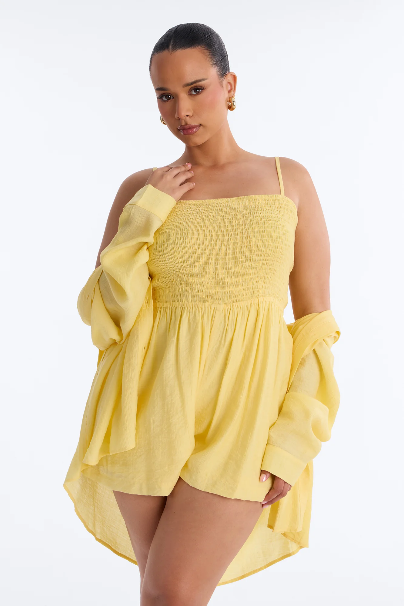 Hamptons Babe Romper Set - Butter Yellow - Image 7