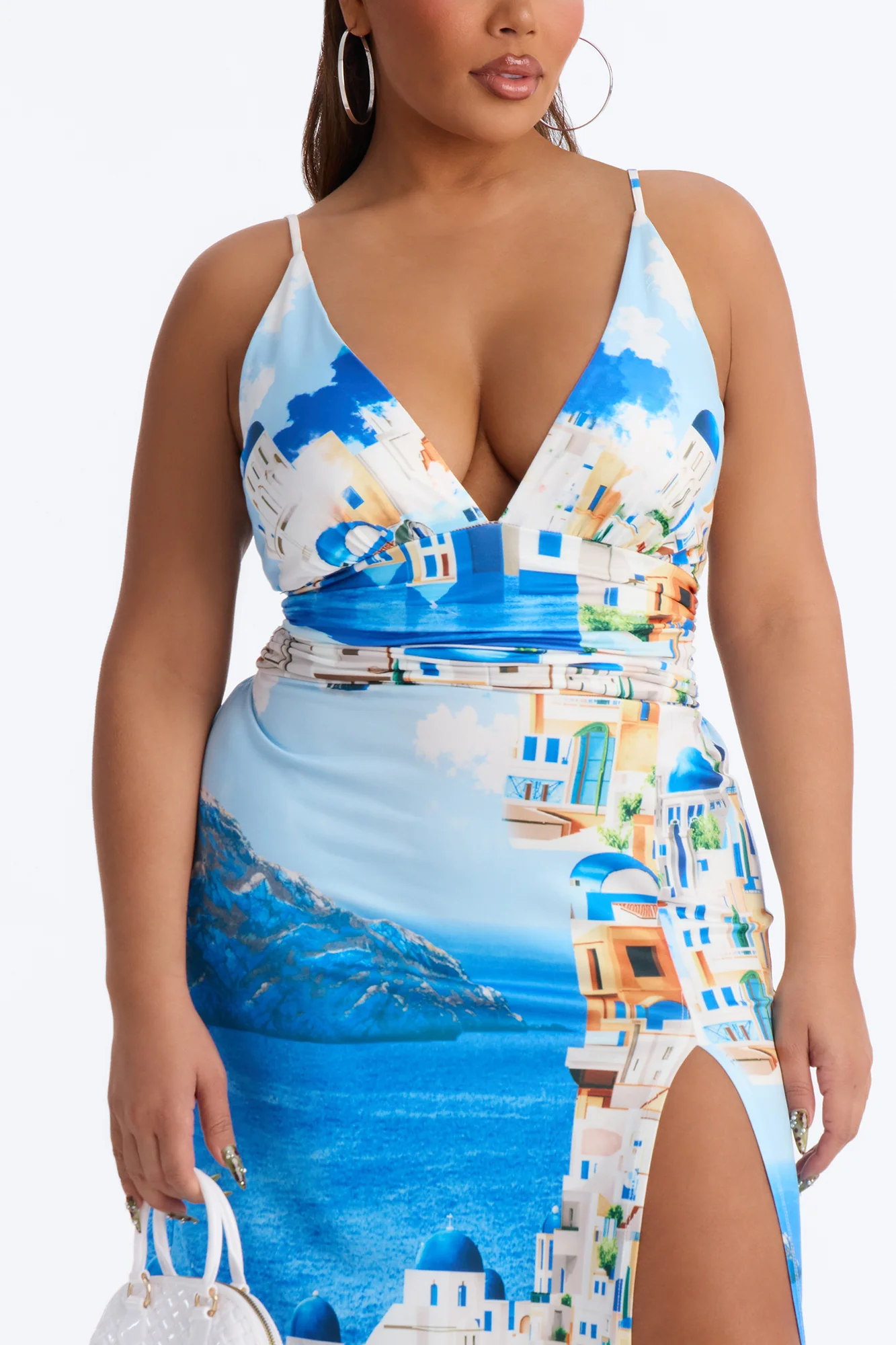 Havana Honey Halter Maxi Dress - Blue/combo - Image 7