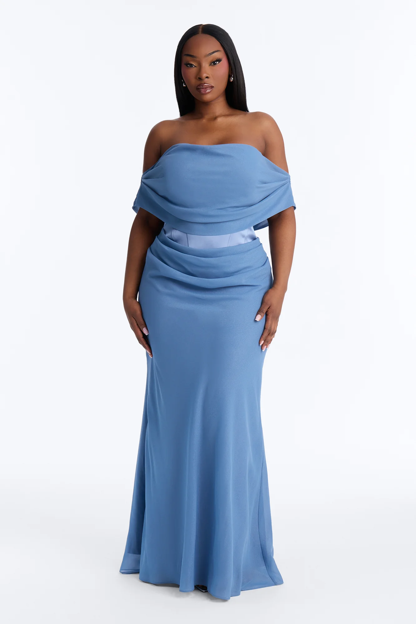 Having A Ball Corset Gown - Blue - Image 5