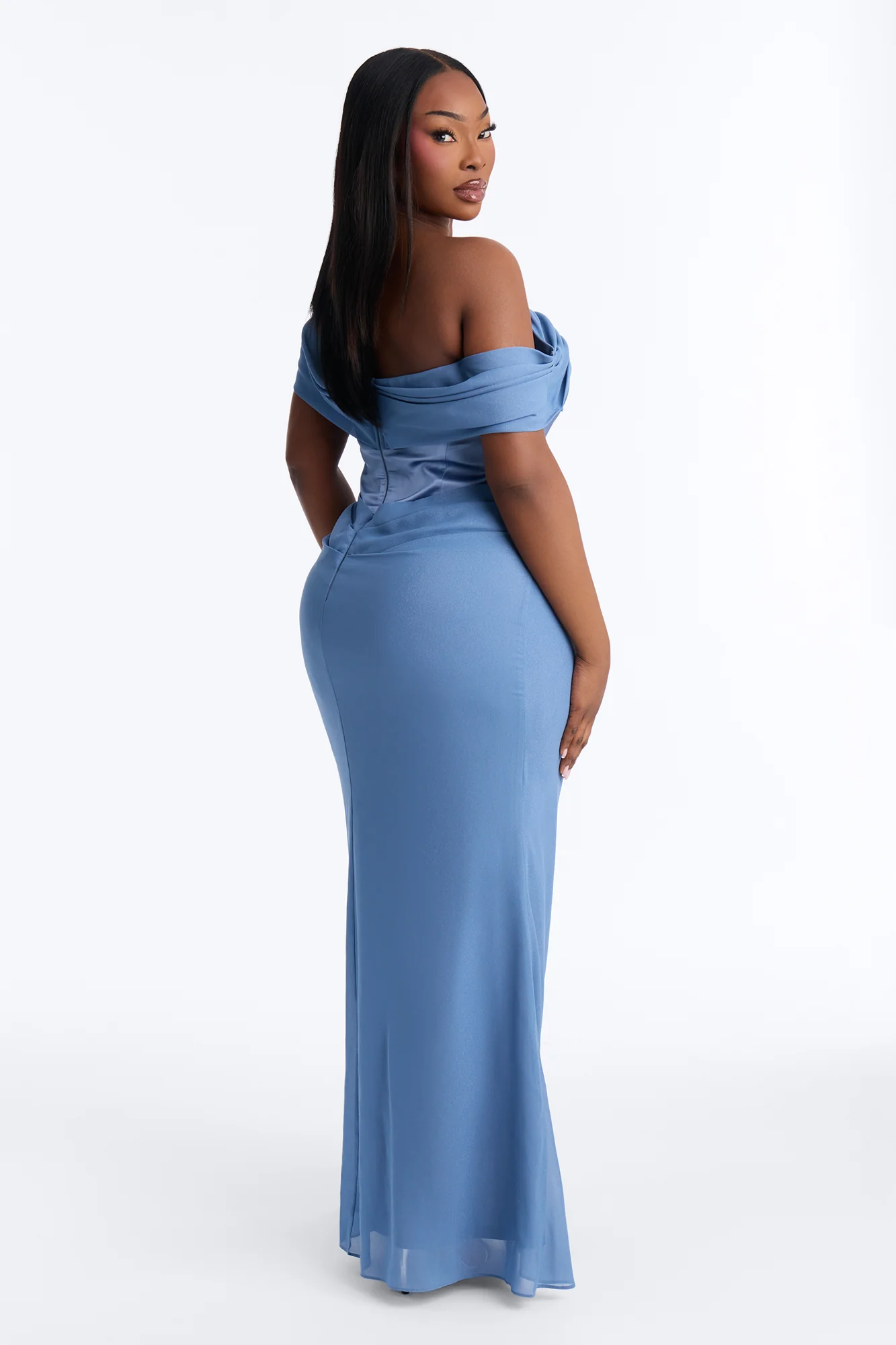 Having A Ball Corset Gown - Blue - Image 7